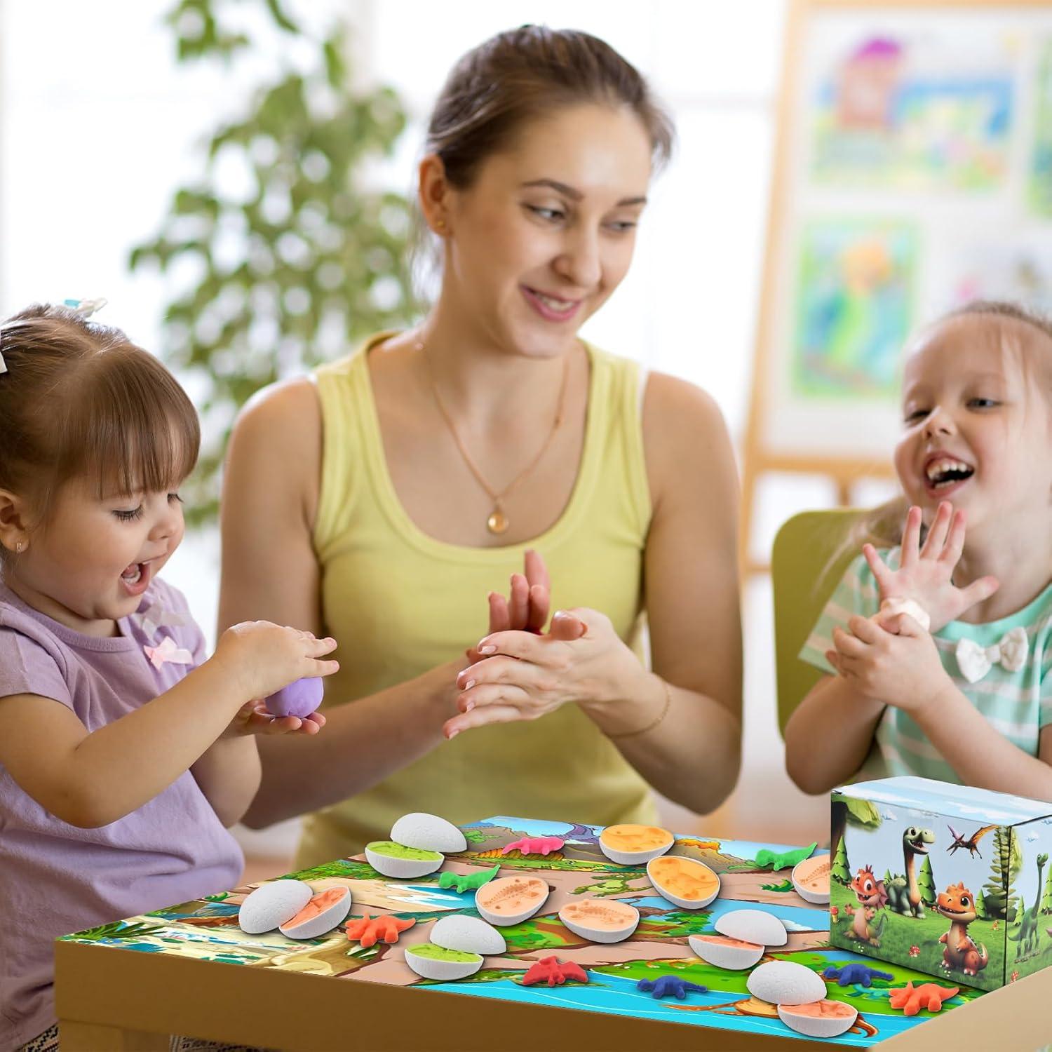 Juego de Playdough Dinosaurios Shantou 8 Colores 340g