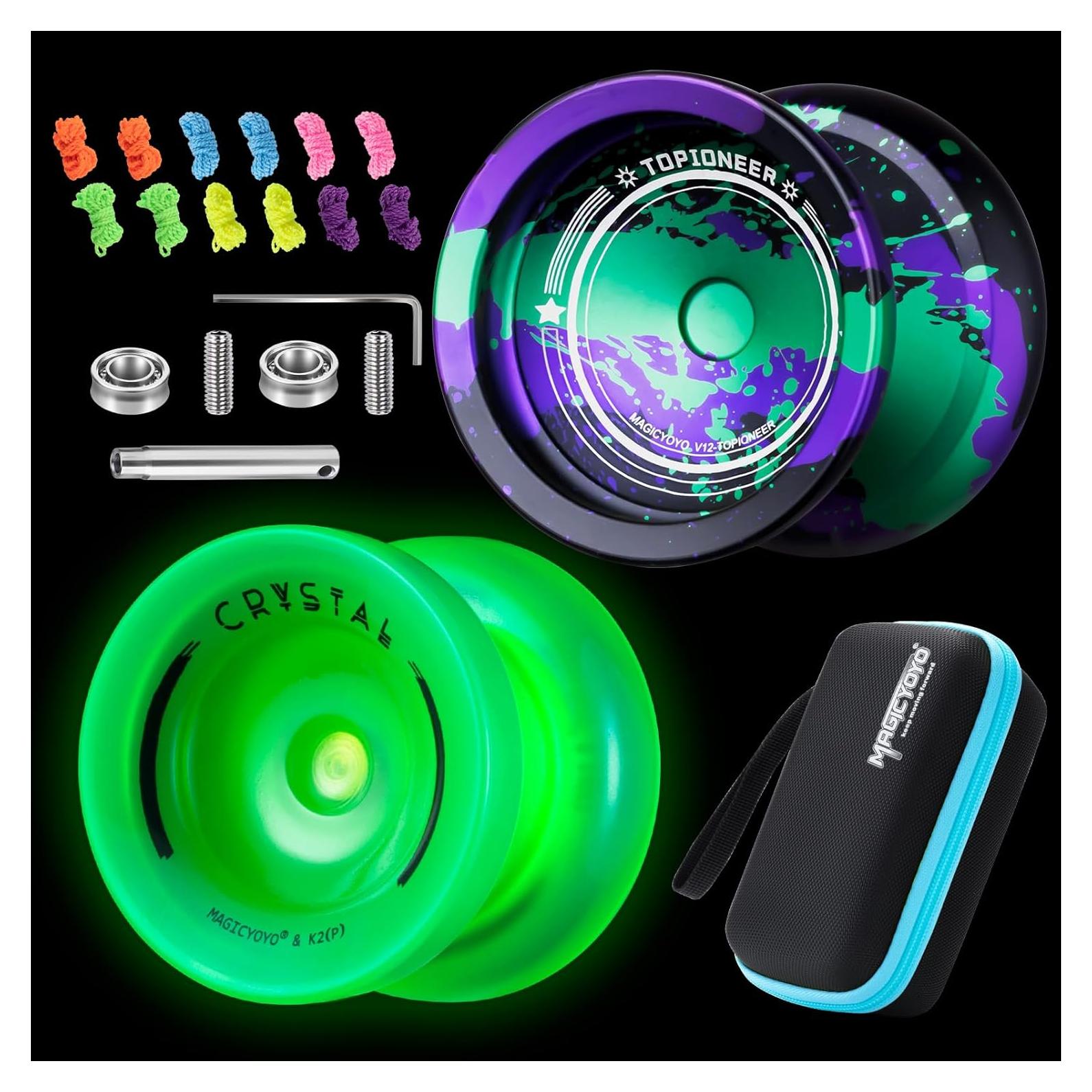 Yoyo Profesional MAGICYOYO V12 + K2 Verde Brillante