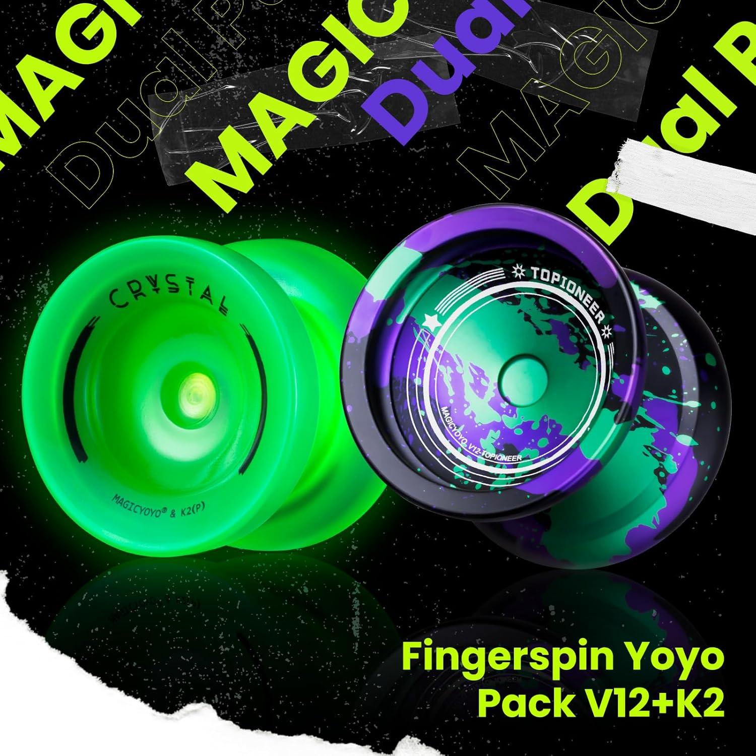 Yoyo Profesional MAGICYOYO V12 + K2 Verde Brillante