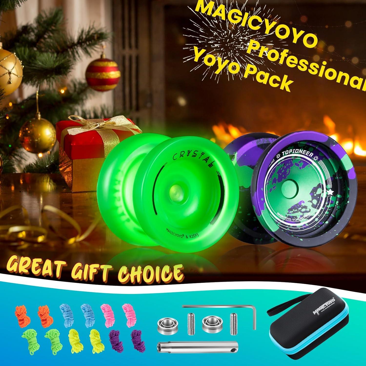Yoyo Profesional MAGICYOYO V12 + K2 Verde Brillante