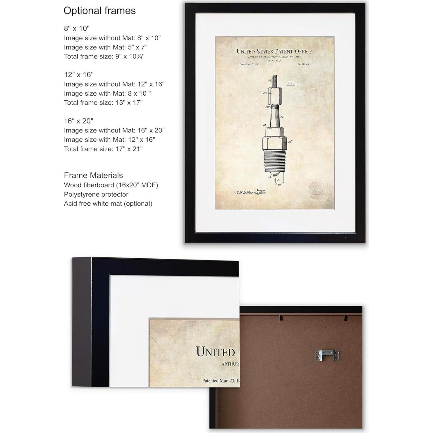 Impresión Patente Lincoln Logs 1920 - Decoración Vintage 28x36 cm