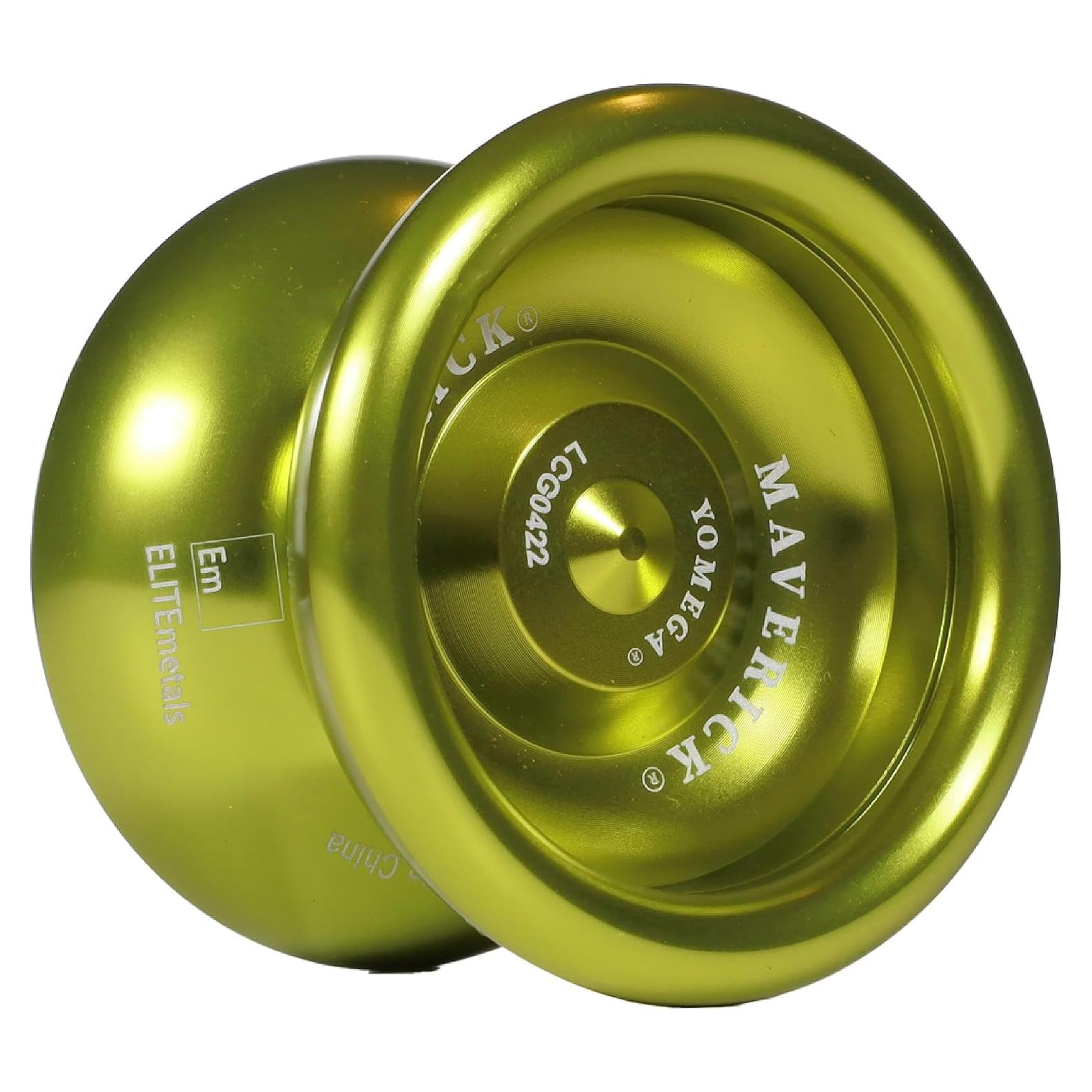 Yo-yo Yomega Maverick de Aluminio Verde con 2 Cuerdas