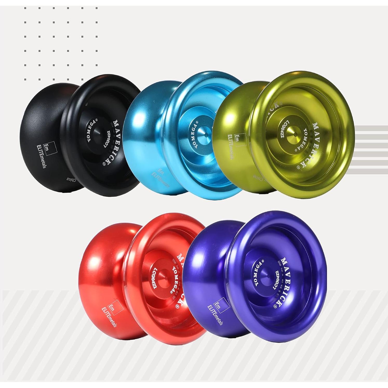 Yo-yo Yomega Maverick de Aluminio Verde con 2 Cuerdas