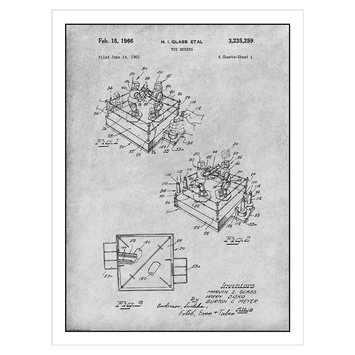Póster Rock Em Sock Em Robots 45.72 x 60.96 cm Studio 21