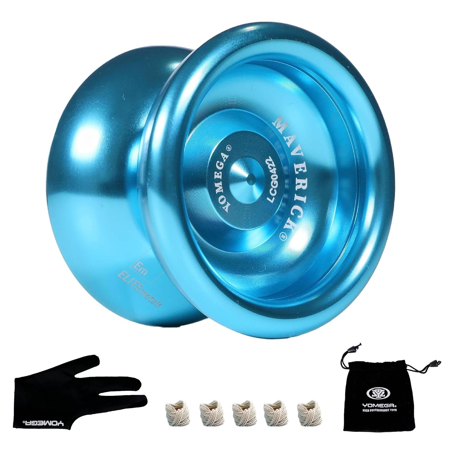 Yo-yo Yomega Maverick de aluminio para niños - Azul