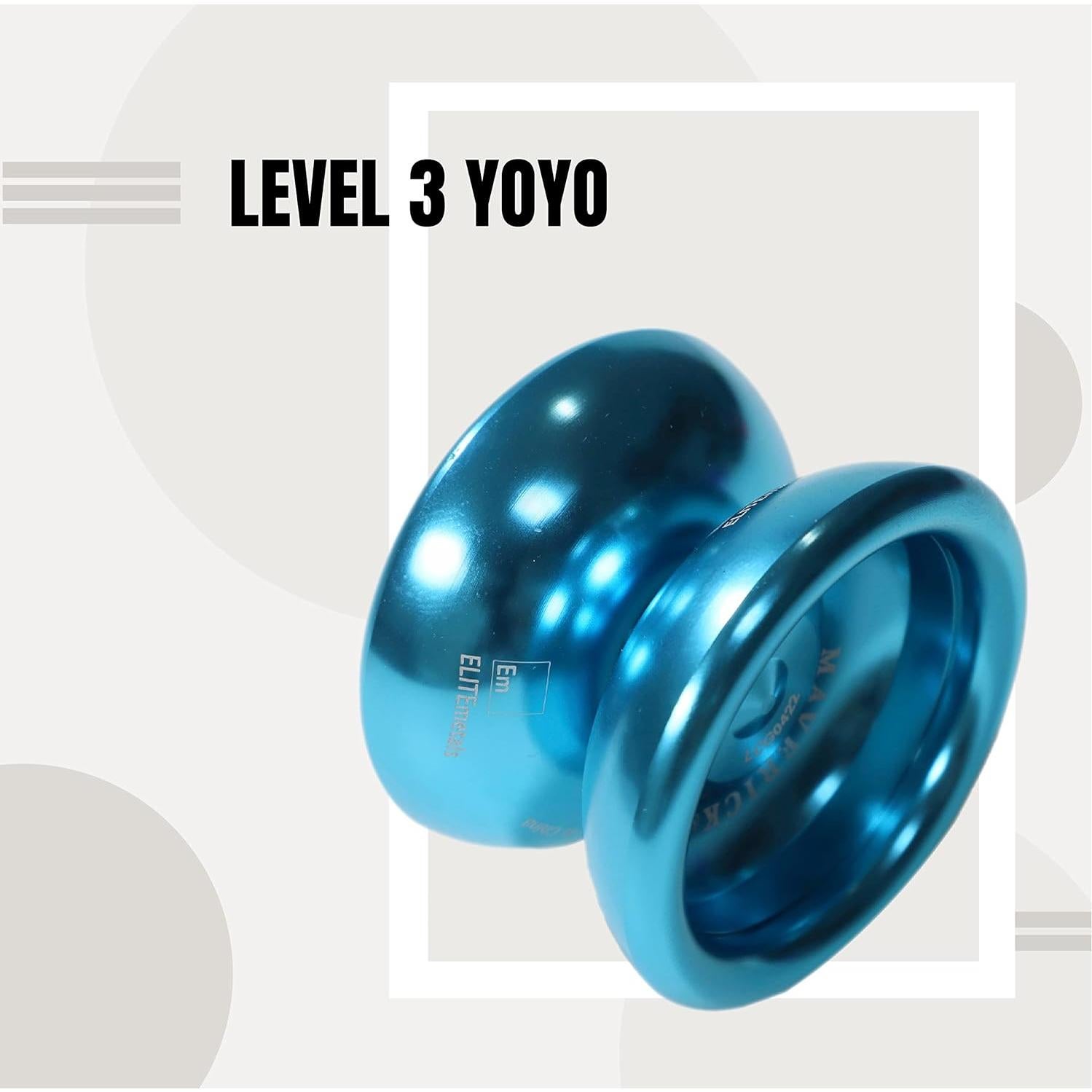 Yo-yo Yomega Maverick de aluminio para niños - Azul