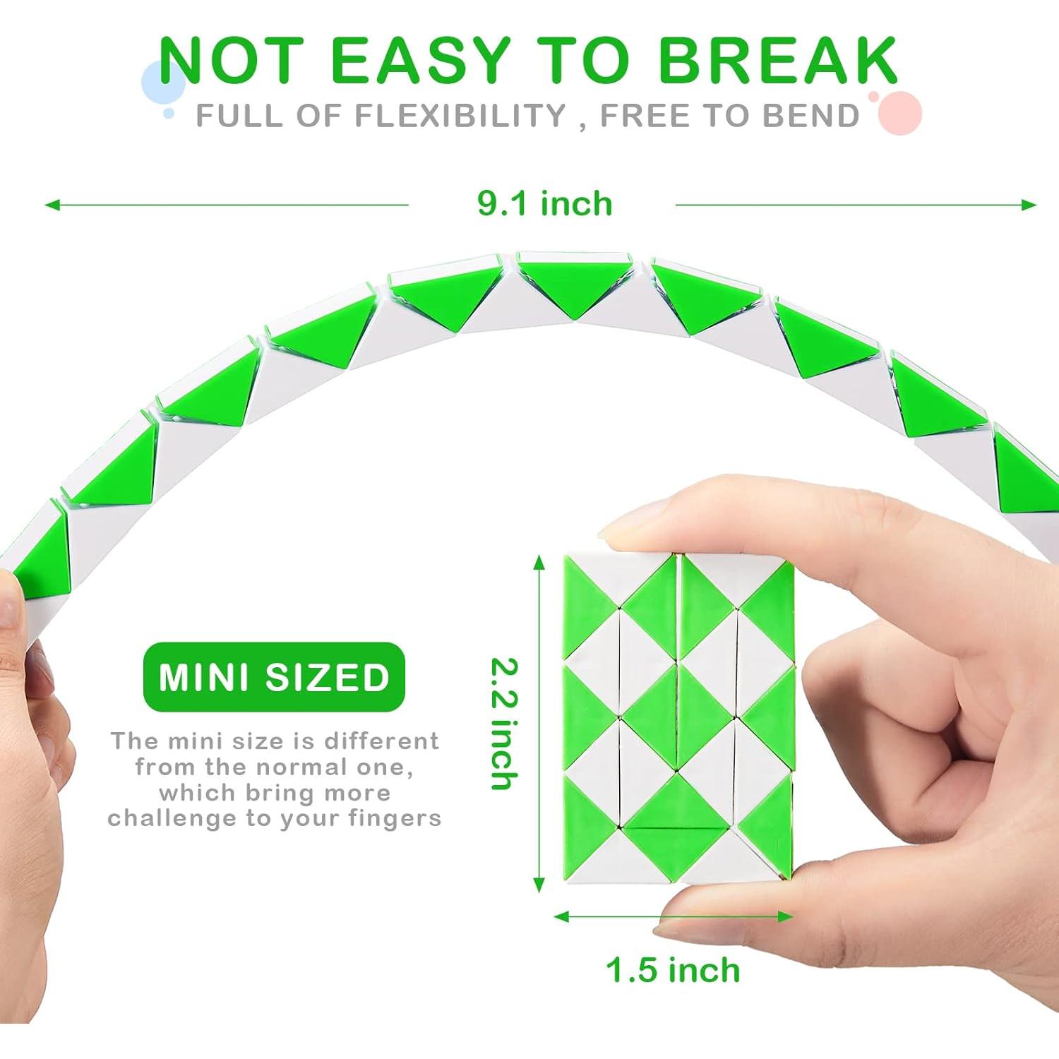 Paquete de 60 Cubos de Serpiente Antiestrés Chivao 21.5 cm