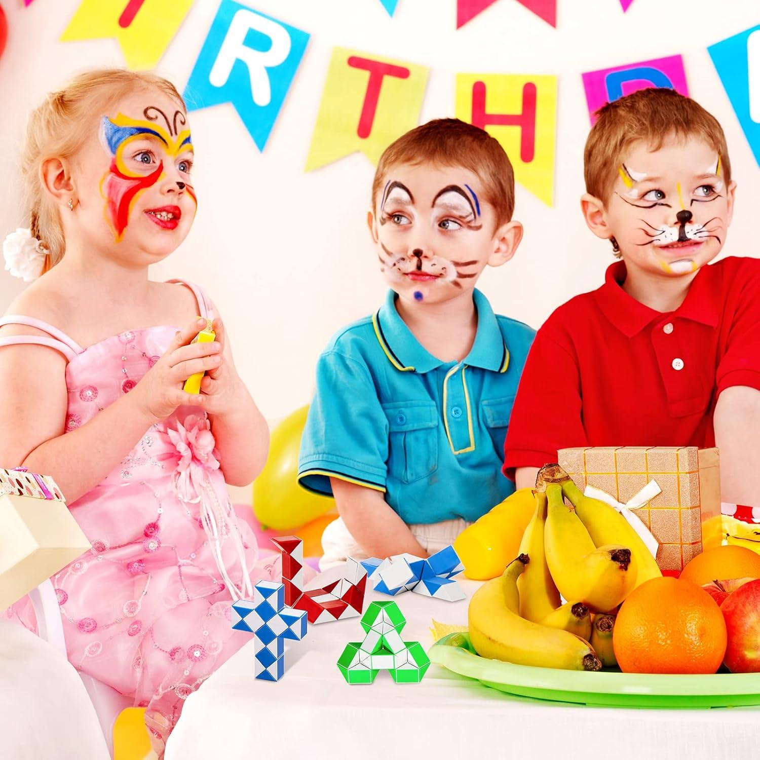 Paquete de 60 Cubos de Serpiente Antiestrés Chivao 21.5 cm