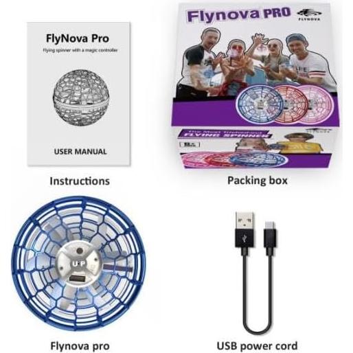 Bola Voladora Controlada SAMNATE con Luces LED 9.5cm