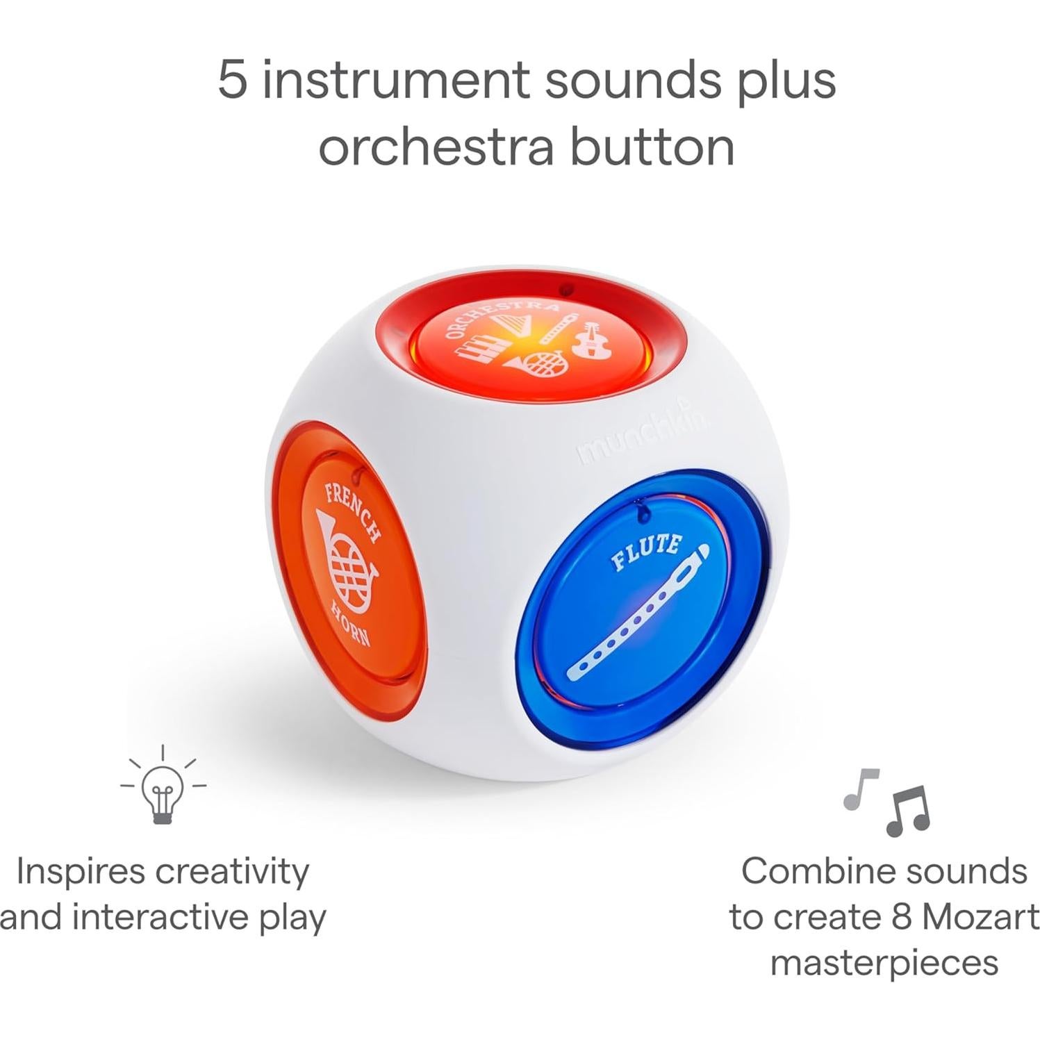 Cubo Mágico de Mozart Munchkin - Juguete Musical para Bebés