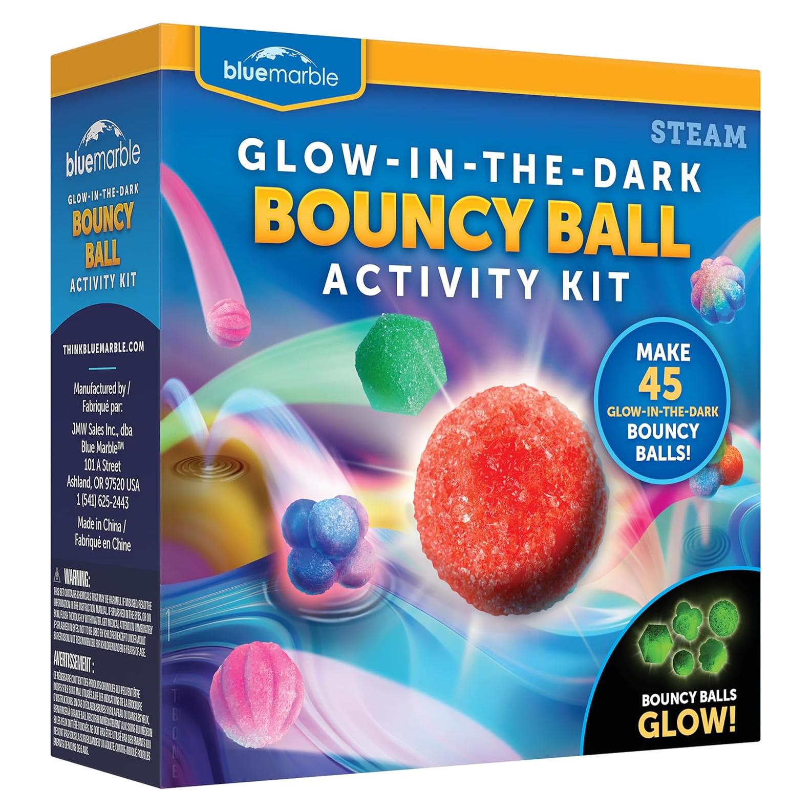 Kit de Ciencia Blue Marble - 45 Pelotas Rebotadoras Brillantes