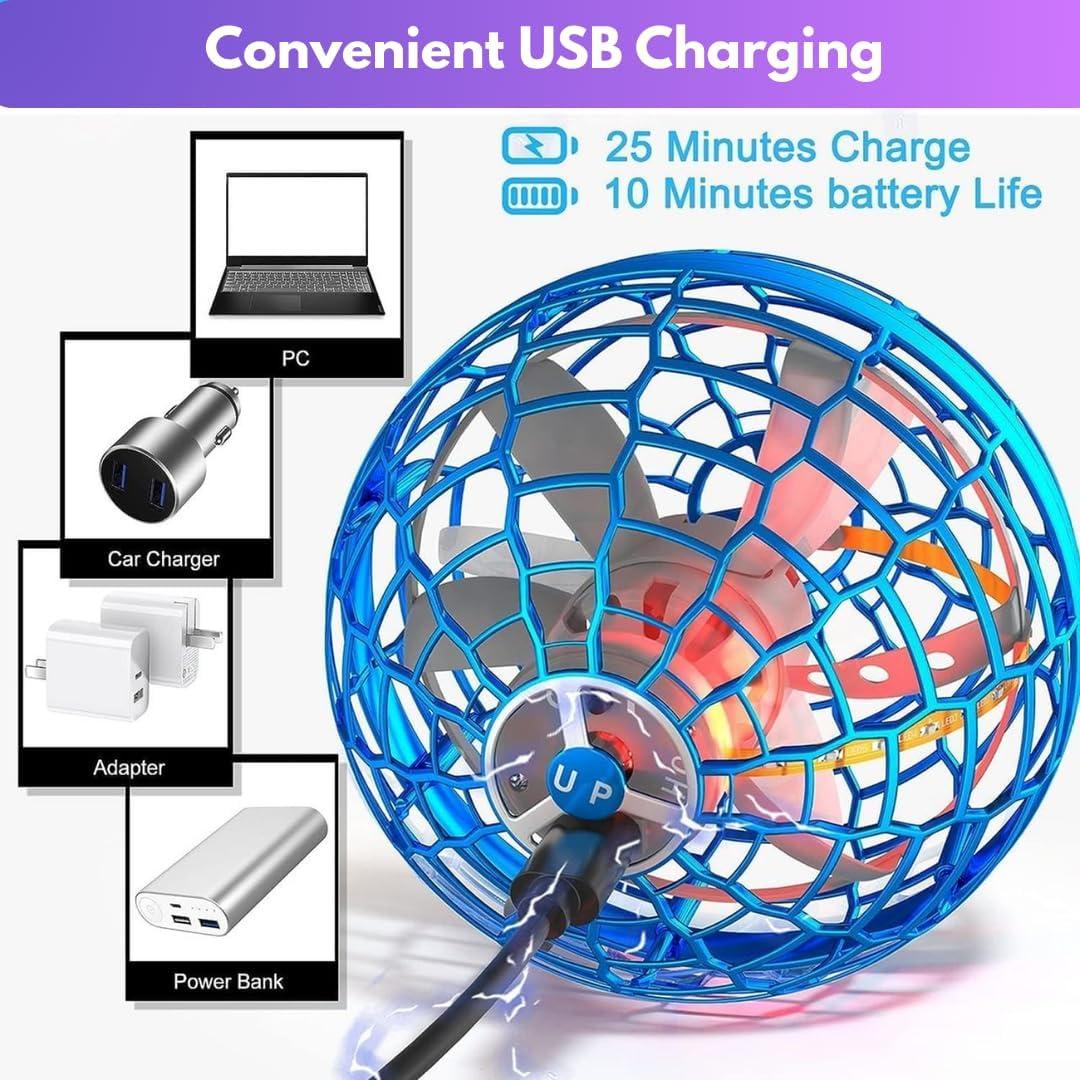 Bola Orbital Voladora JyMBusiness Mini Drone LED 9.4cm