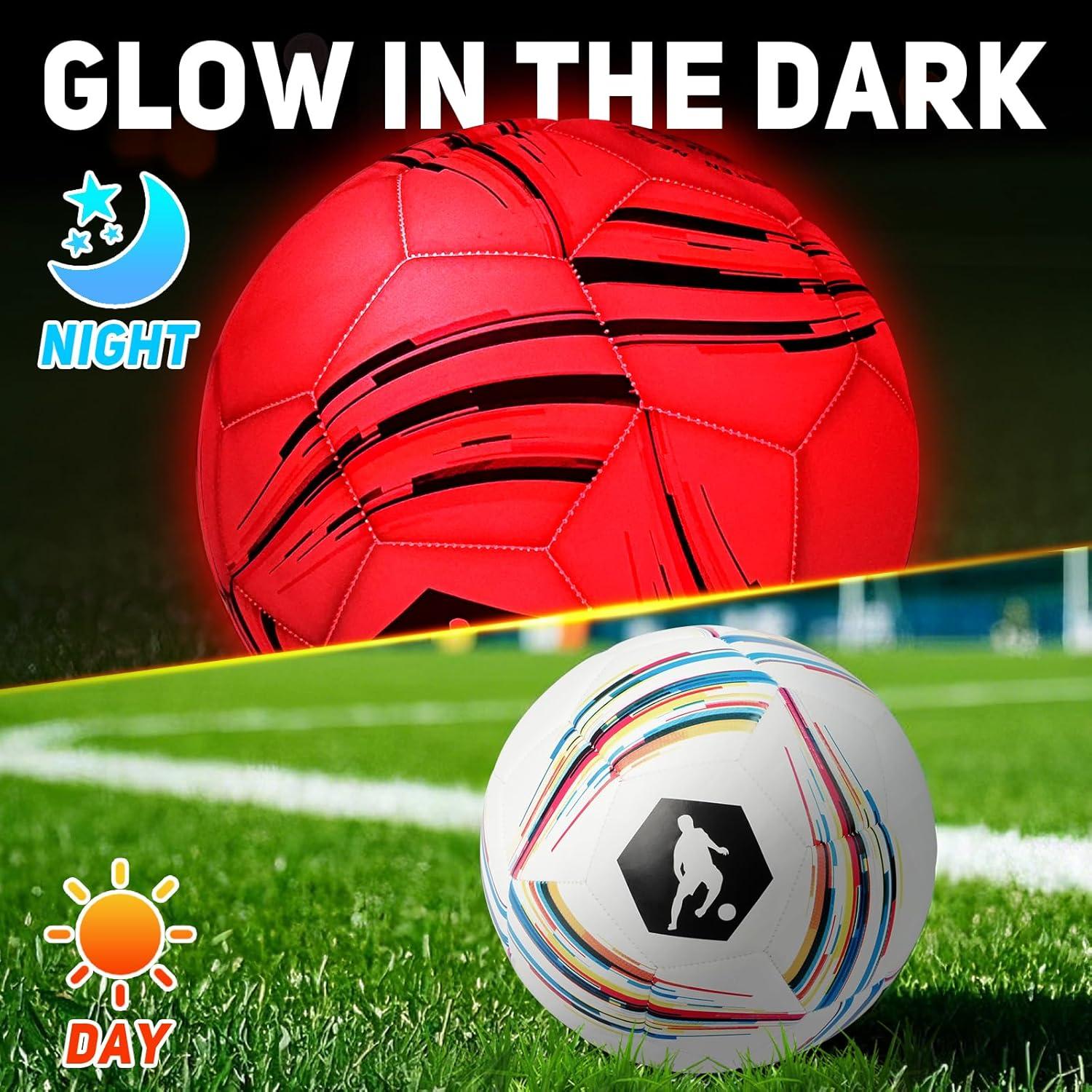 Pelota de Fútbol Iluminada TERRAMUS LED Tamaño 5 para Niños