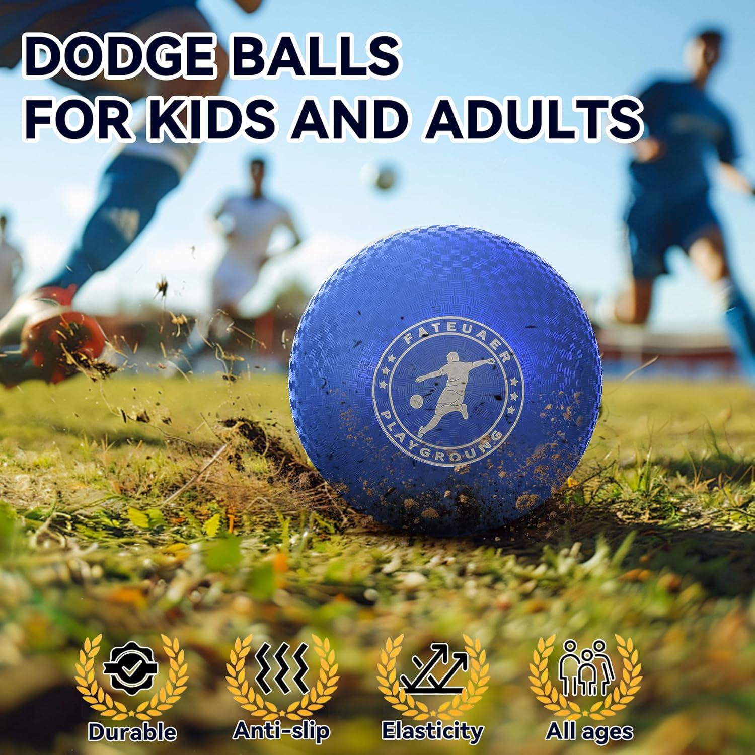 Set de 2 Pelotas de Kickball FATEUAER 25.4 cm Rojo y Azul