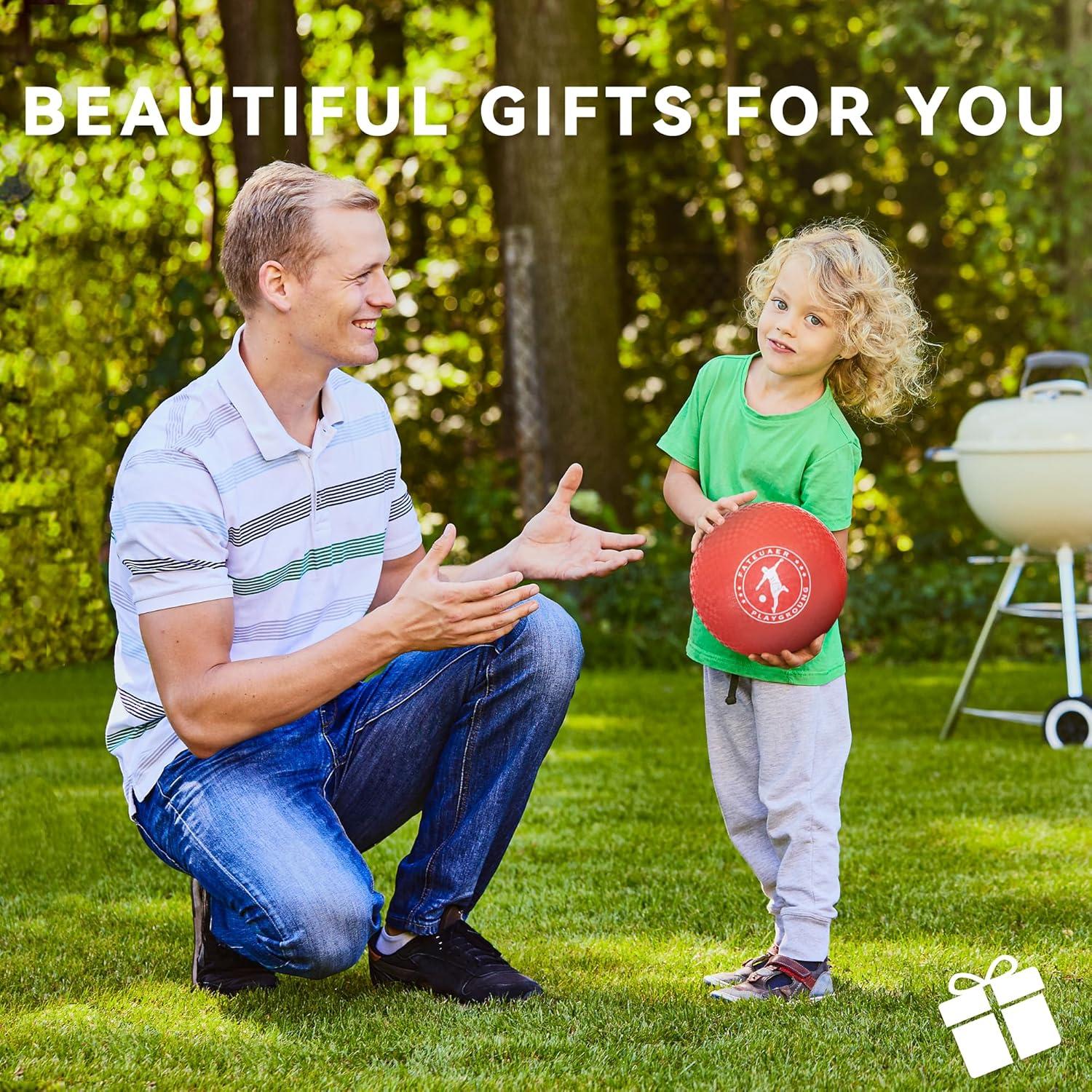 Set de 2 Pelotas de Kickball FATEUAER 25.4 cm Rojo y Azul