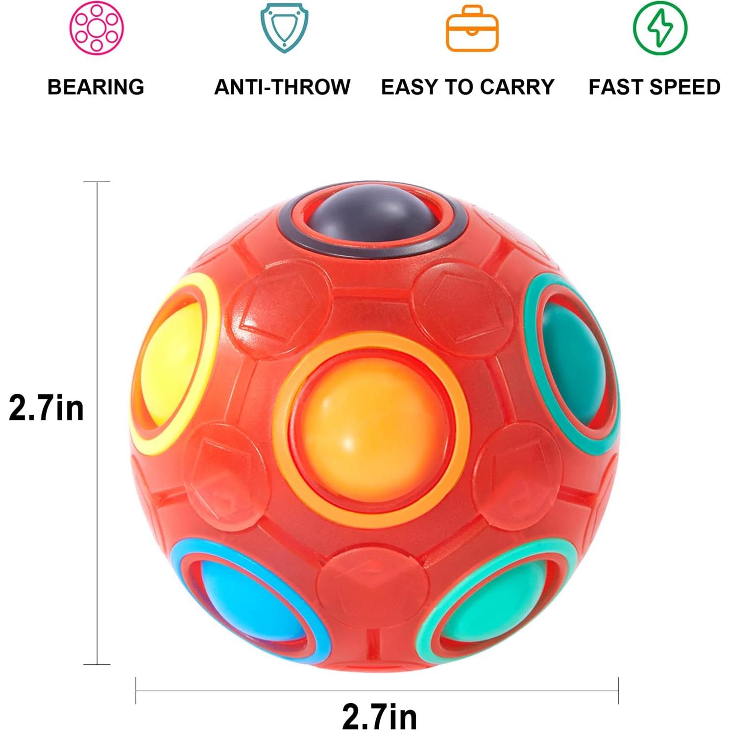 Bola de Rompecabezas Mágica Arcoíris Vdealen - Juguete Antiestrés