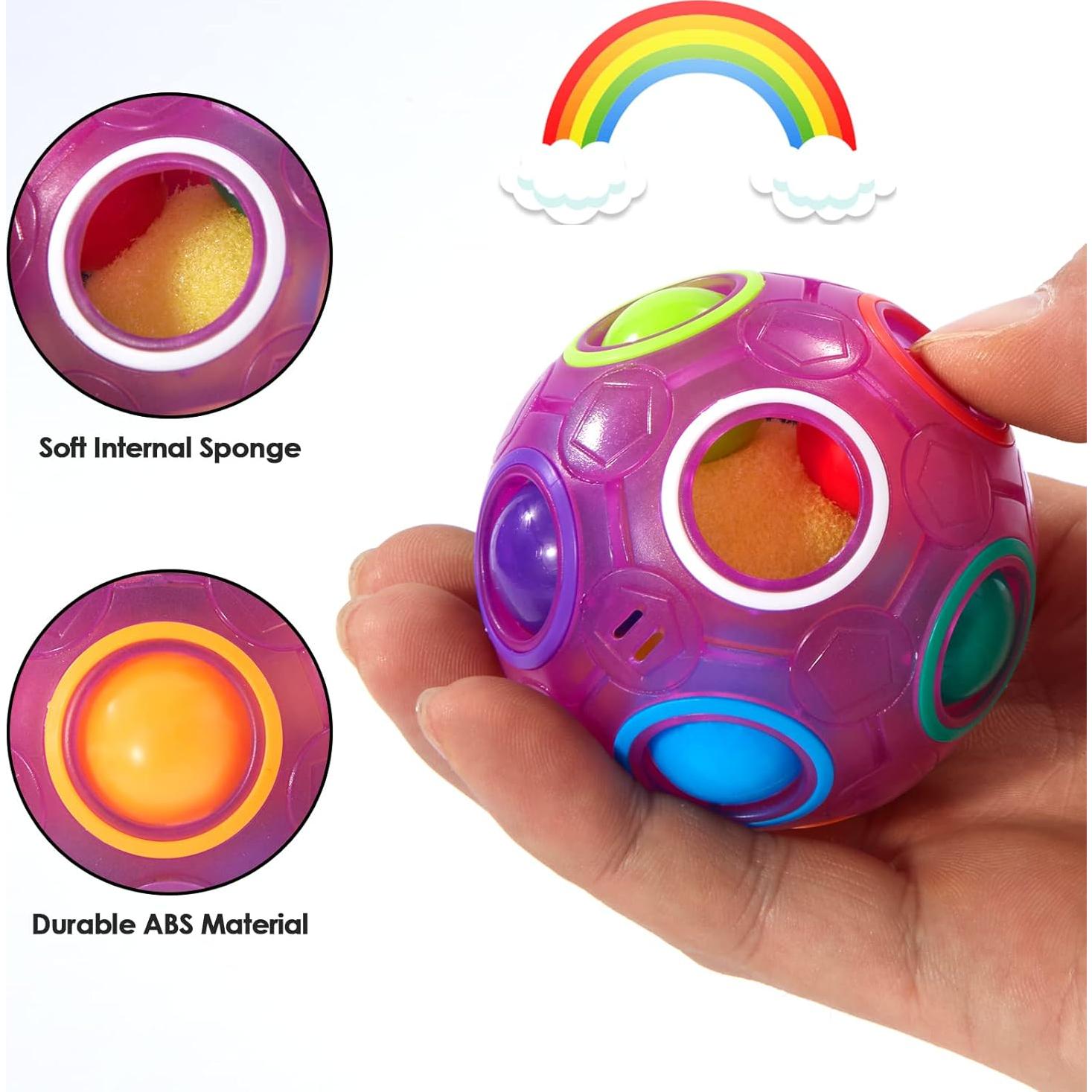 Bola de Rompecabezas Mágica Arcoíris Vdealen - Juguete Antiestrés