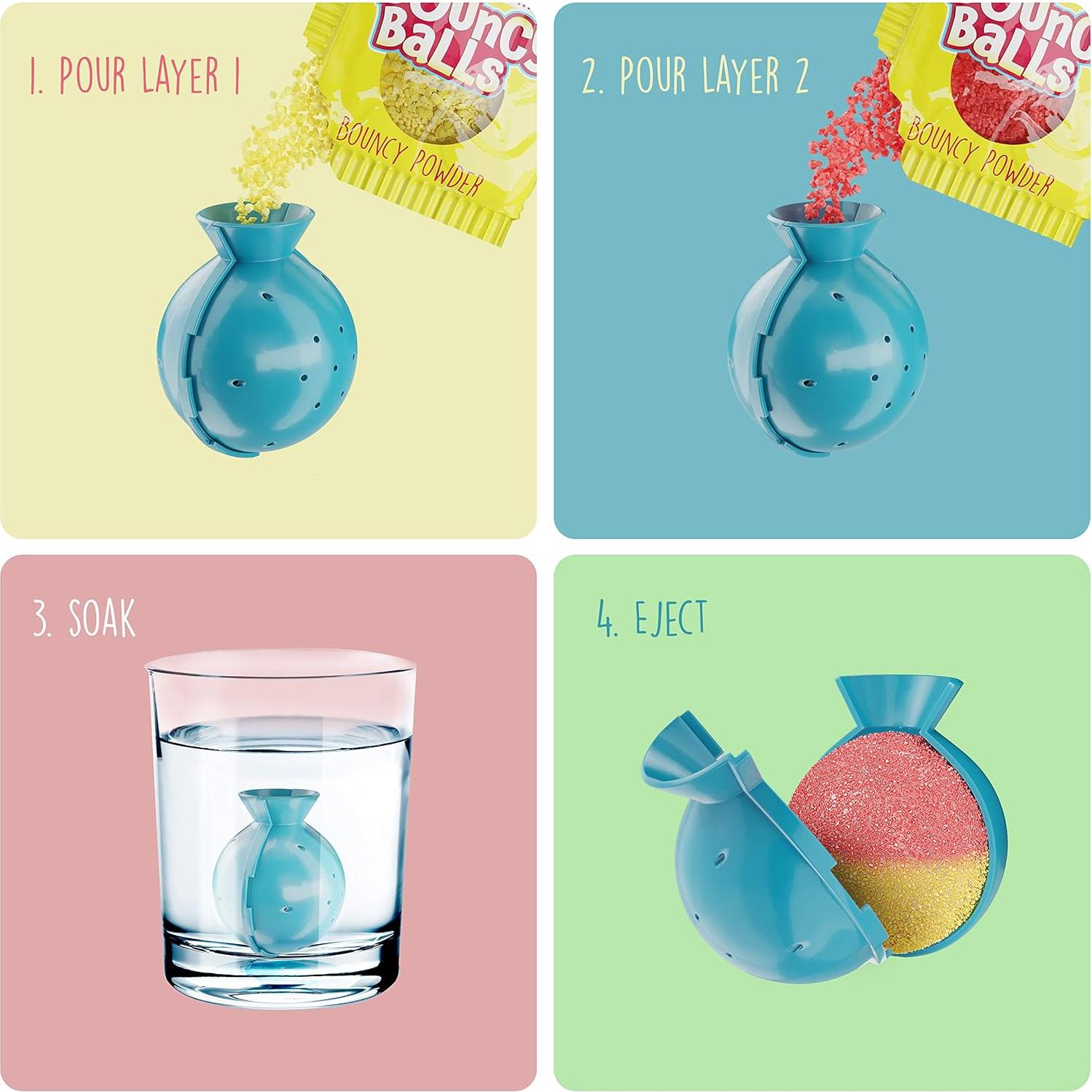 Kit de Pelotas Rebotadoras Dan&Darci - 12 Kits Individuales - Manualidades STEM