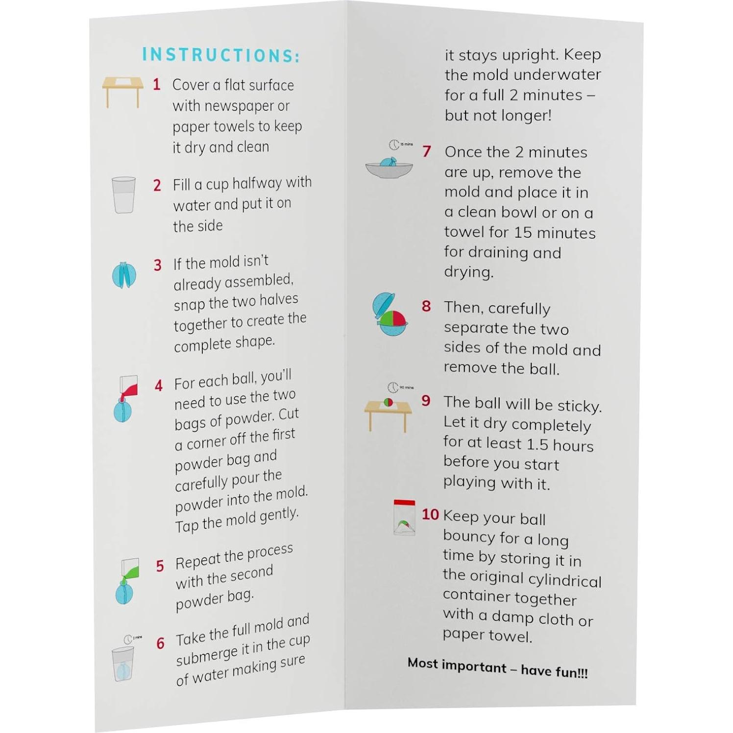 Kit de Pelotas Rebotadoras Dan&Darci - 12 Kits Individuales - Manualidades STEM