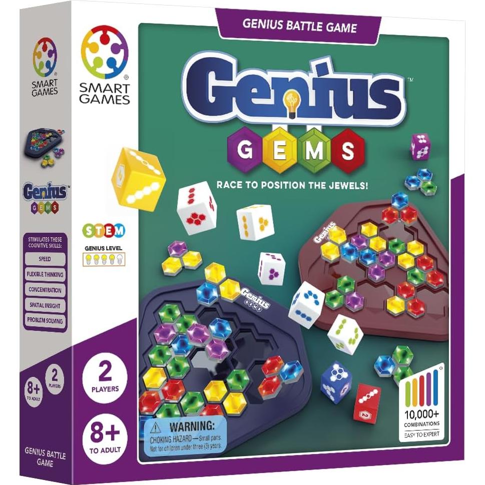 Juego de Estrategia SmartGames Gemas Geniales 5 Niveles 0.53 kg