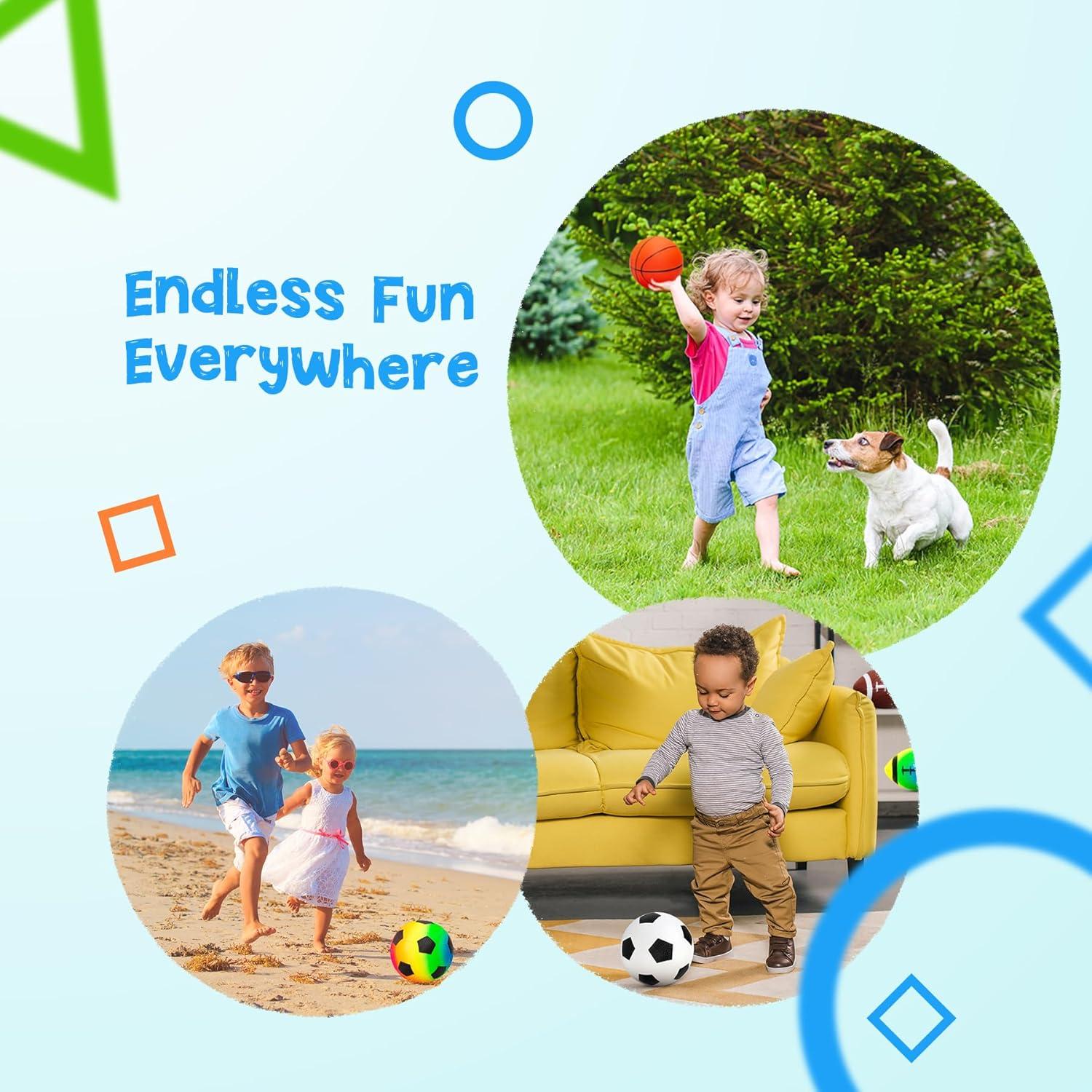 Juego de Pelotas Suaves PlayZap 7 Piezas para Niños 1-6 Años