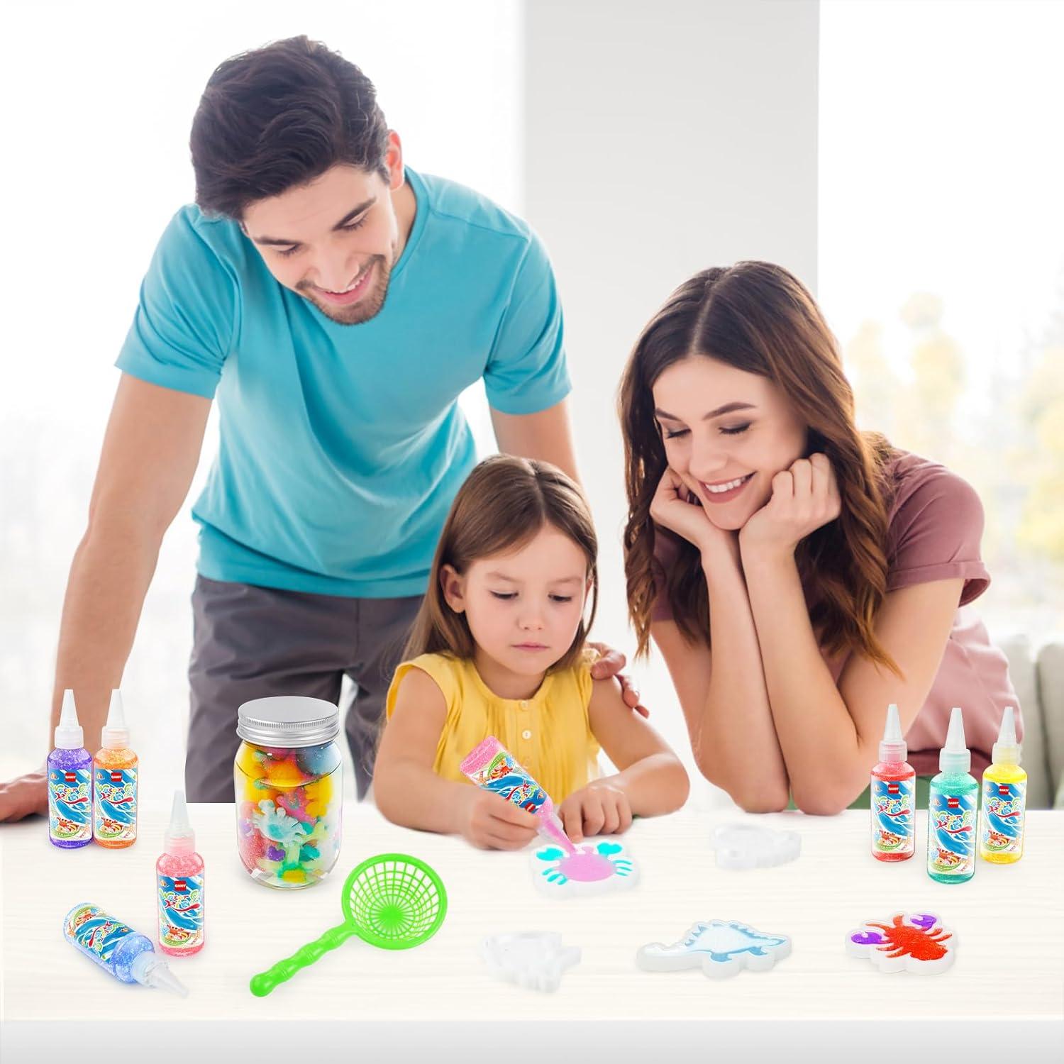 Kit de Juguete Elfo de Agua Mágico QANIY con 14 Geles y 10 Moldes