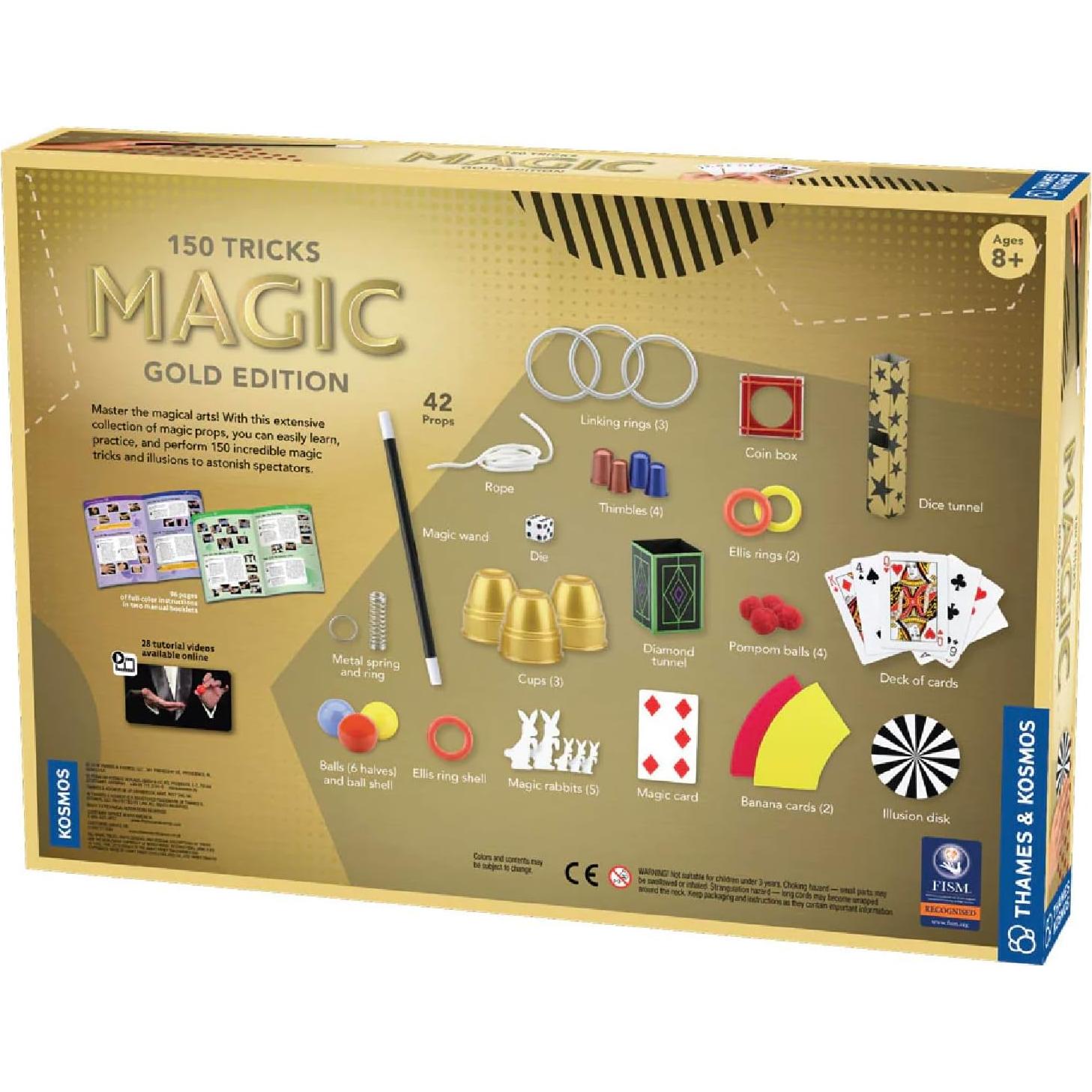 Juego de Magia Thames & Kosmos Edición Oro | 150 Trucos | Manual a Color
