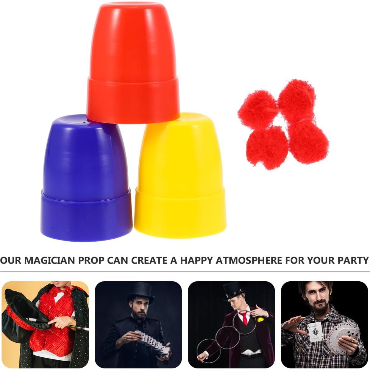 TOYANDONA Set de Copas de Trucos Mágicos 30pcs para Niños