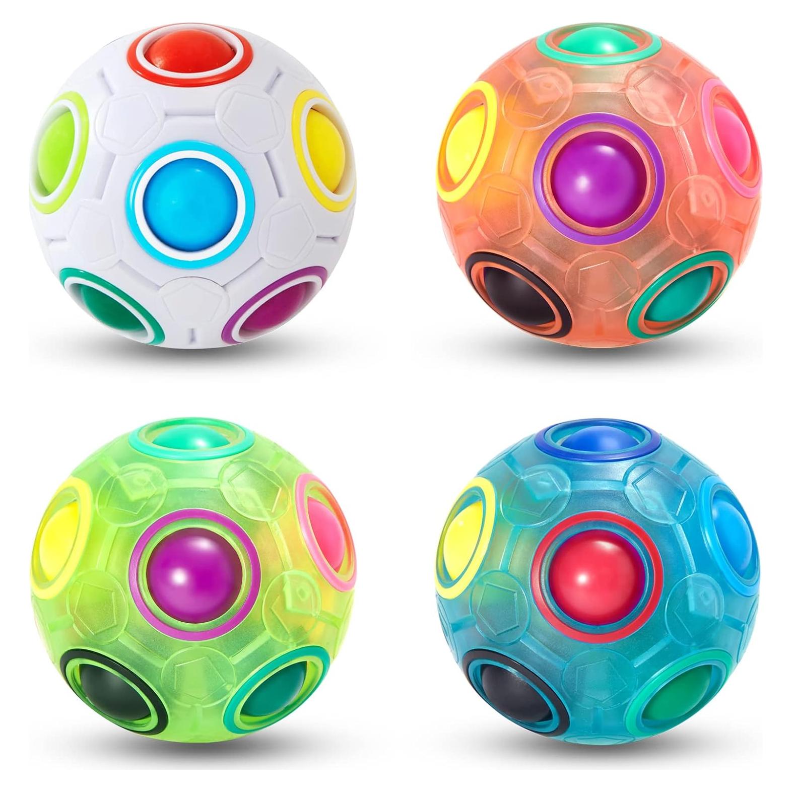 Bola de Rompecabezas Arcoíris Vdealen 14x14 cm - Juguete Fidget