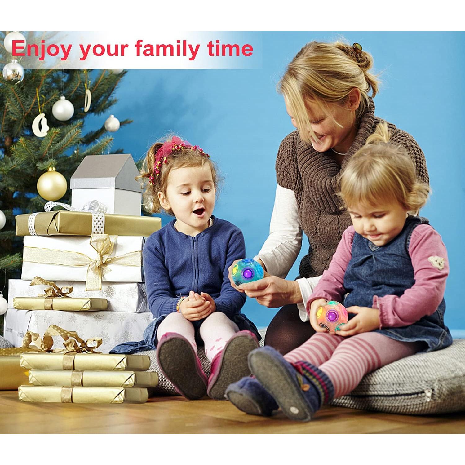 Bola de Rompecabezas Arcoíris Vdealen 14x14 cm - Juguete Fidget