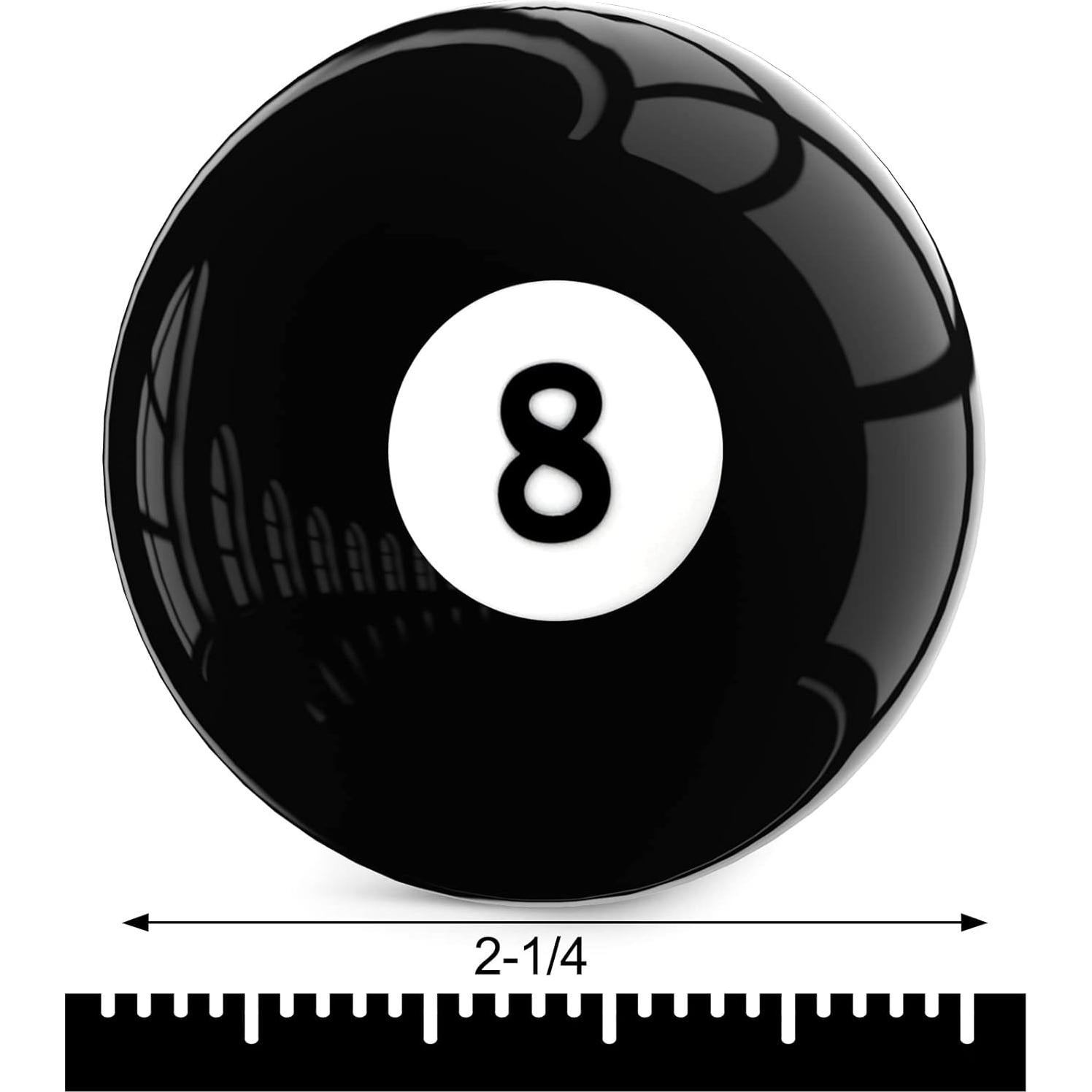 Bola de Billar Mototo #8 Estándar 2-1/4" (5.72 cm) - 2 Piezas