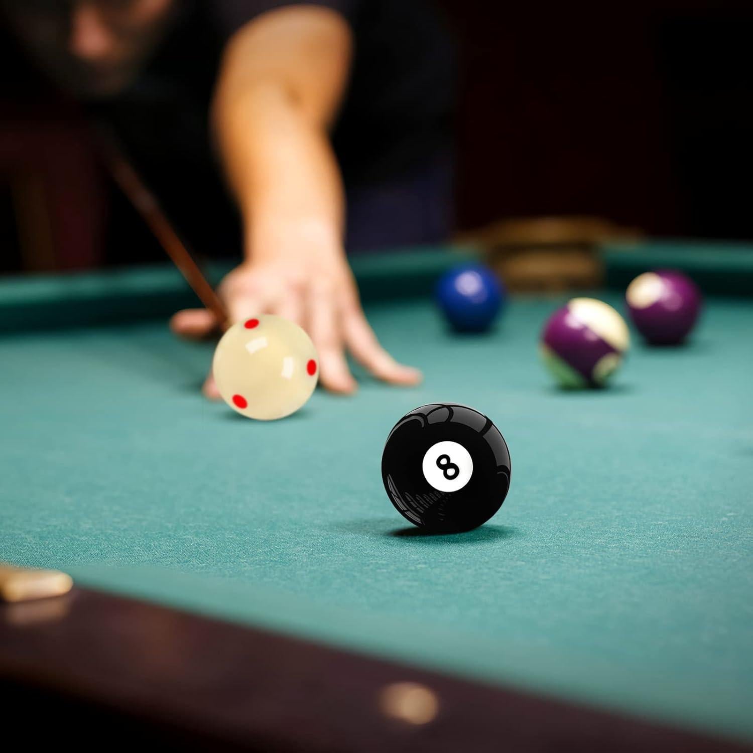 Bola de Billar Mototo #8 Estándar 2-1/4" (5.72 cm) - 2 Piezas