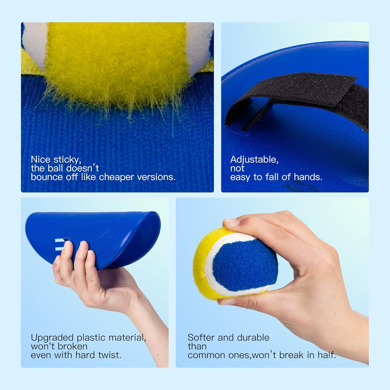 Set de Juego de Pelota Mejorado EVERICH - Palas y Pelotas para Niños