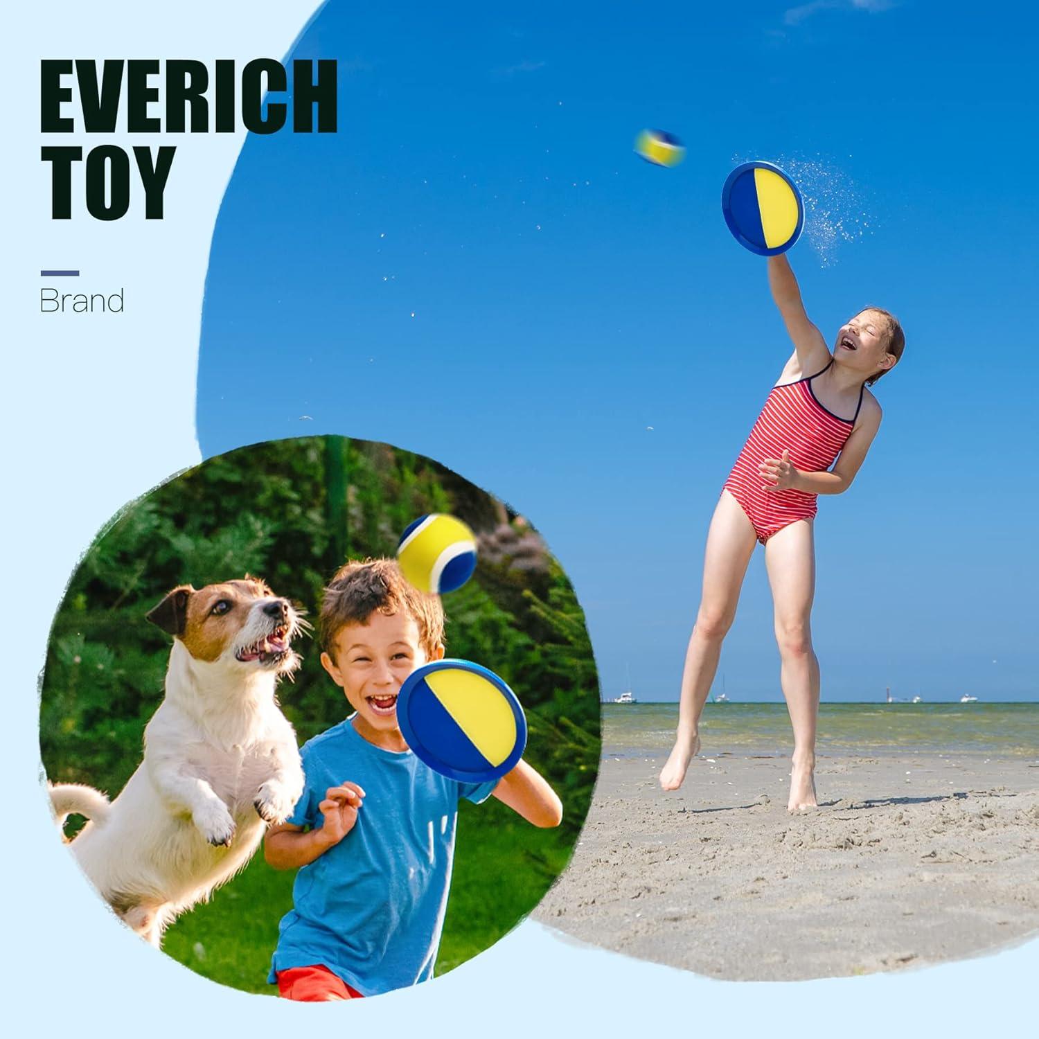 Set de Juego de Pelota Mejorado EVERICH - Palas y Pelotas para Niños