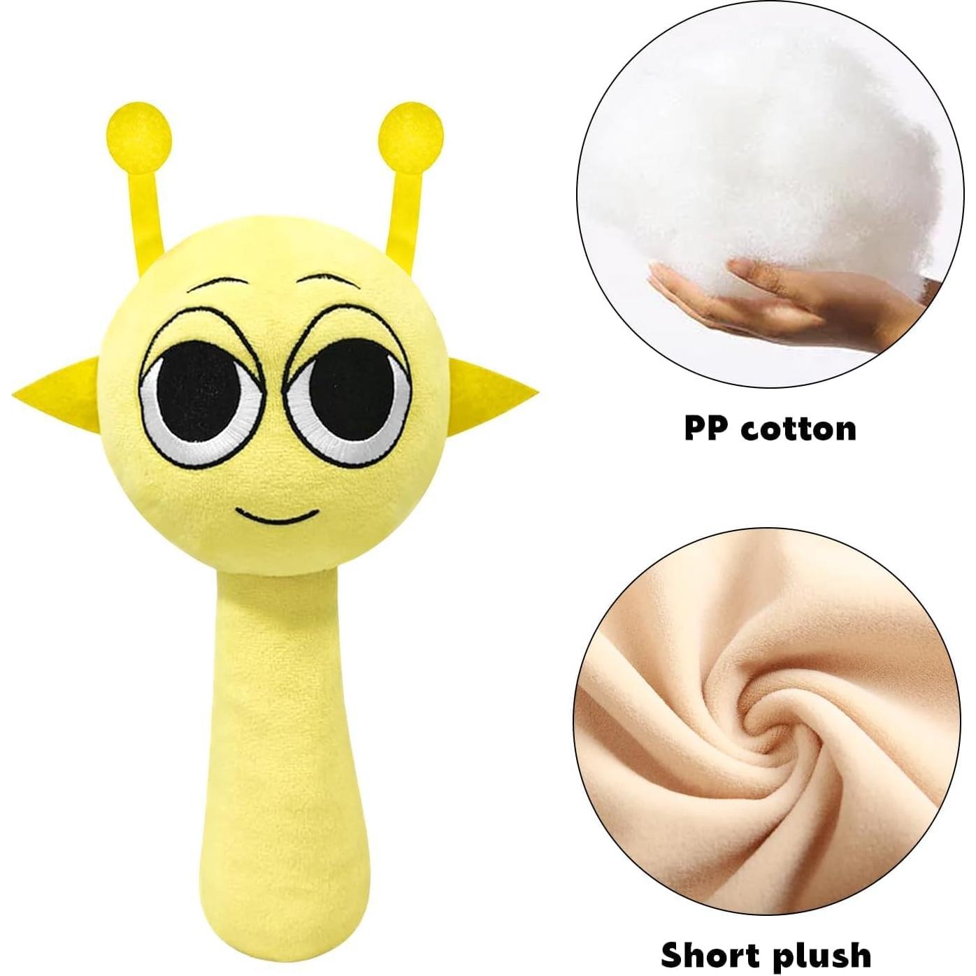 Peluche Sprunki 20 cm Azul y Amarillo - Juguete de Horror