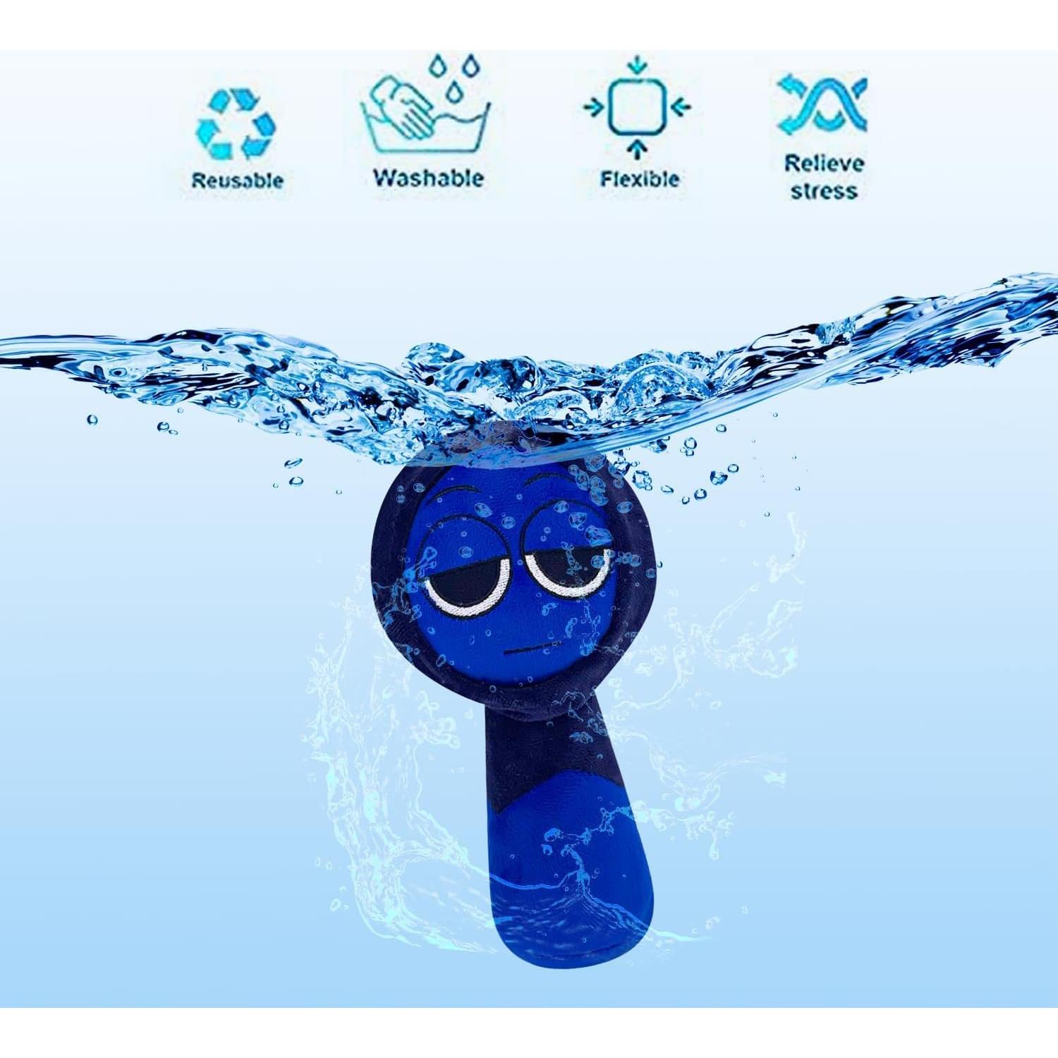 Peluche Sprunki 20 cm Azul y Amarillo - Juguete de Horror