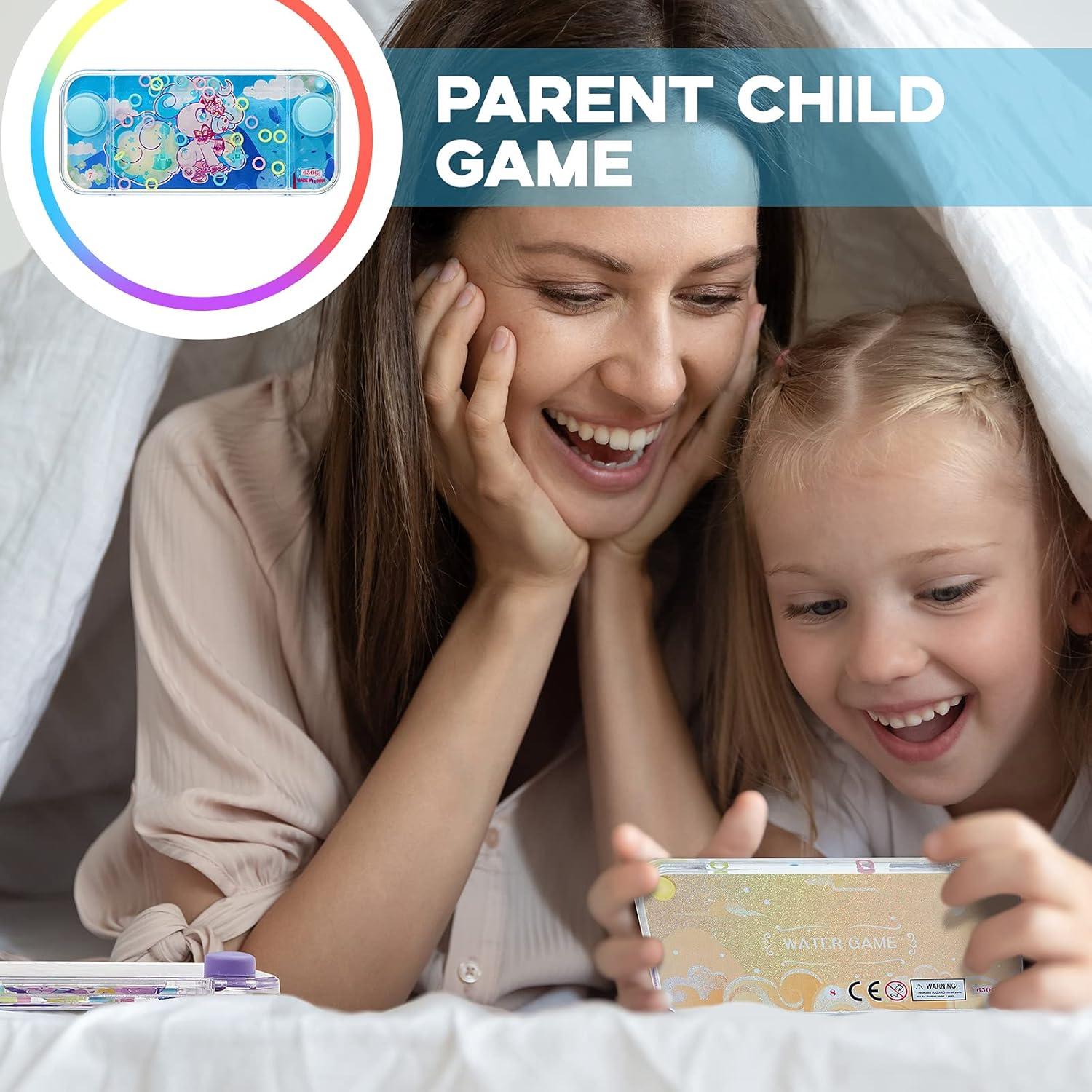 Juegos de Agua Portátiles Chalyna 4 Pcs Patrón Unicornio