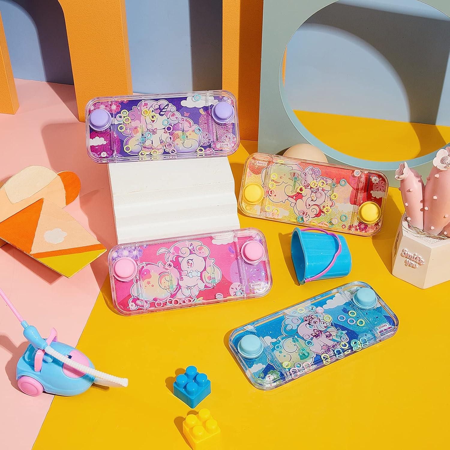 Juegos de Agua Portátiles Chalyna 4 Pcs Patrón Unicornio