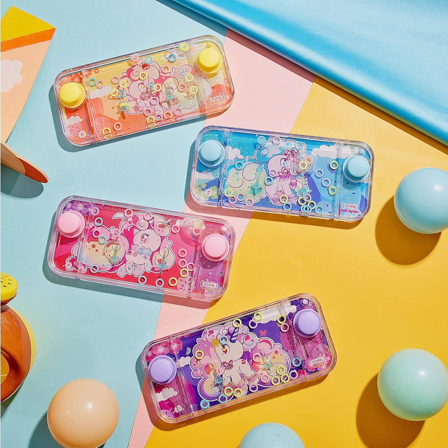 Juegos de Agua Portátiles Chalyna 4 Pcs Patrón Unicornio