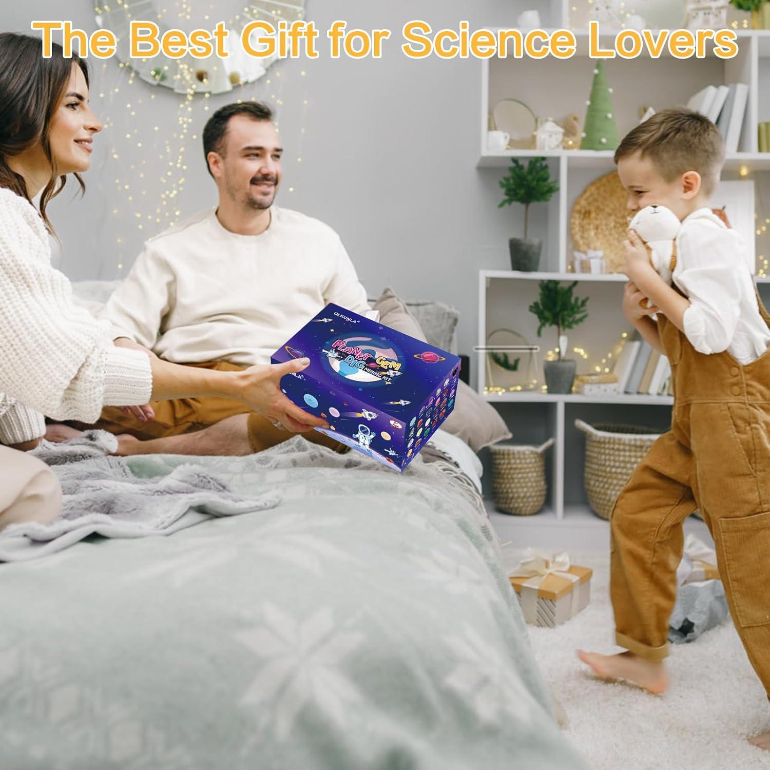 Kit de Excavación de Gemas QLKUNLA - 24 Gemas Reales STEM