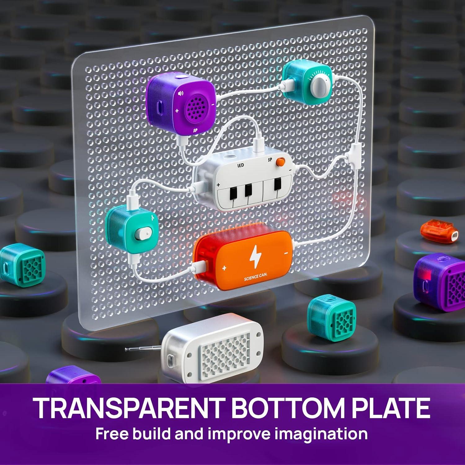 Kit de Circuitos Eléctricos Science Can para Niños 80 Experimentos