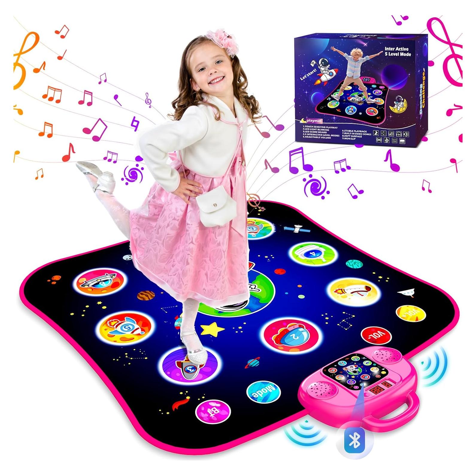 Alfombra de Baile Electrónica JAMLAMQ Rosa 104x11 cm