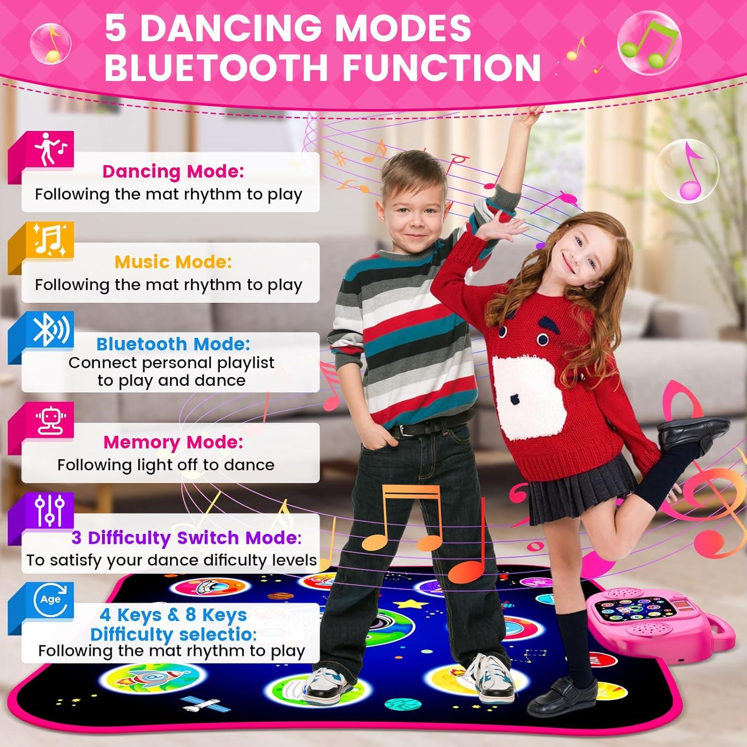 Alfombra de Baile Electrónica JAMLAMQ Rosa 104x11 cm