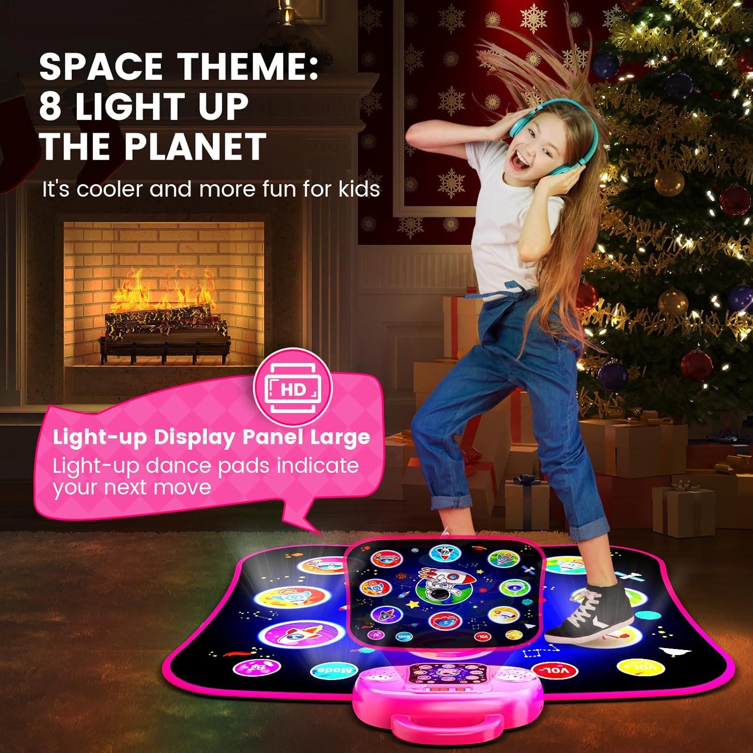 Alfombra de Baile Electrónica JAMLAMQ Rosa 104x11 cm