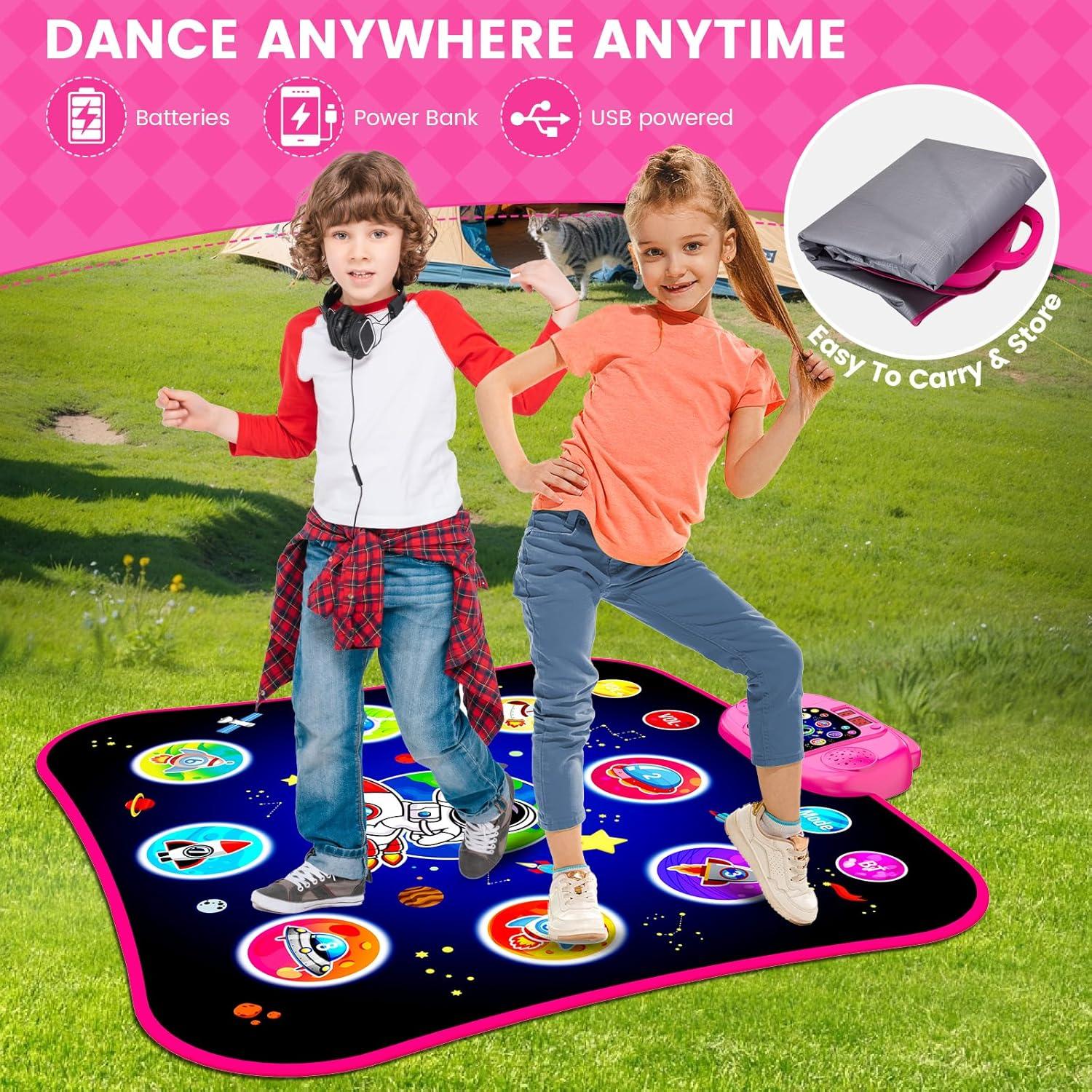 Alfombra de Baile Electrónica JAMLAMQ Rosa 104x11 cm