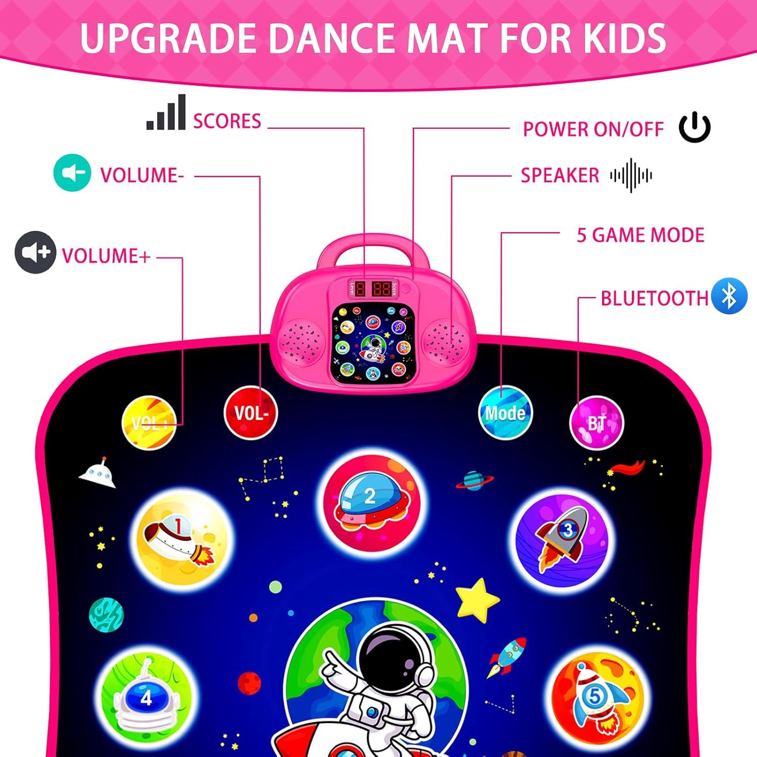 Alfombra de Baile Electrónica JAMLAMQ Rosa 104x11 cm