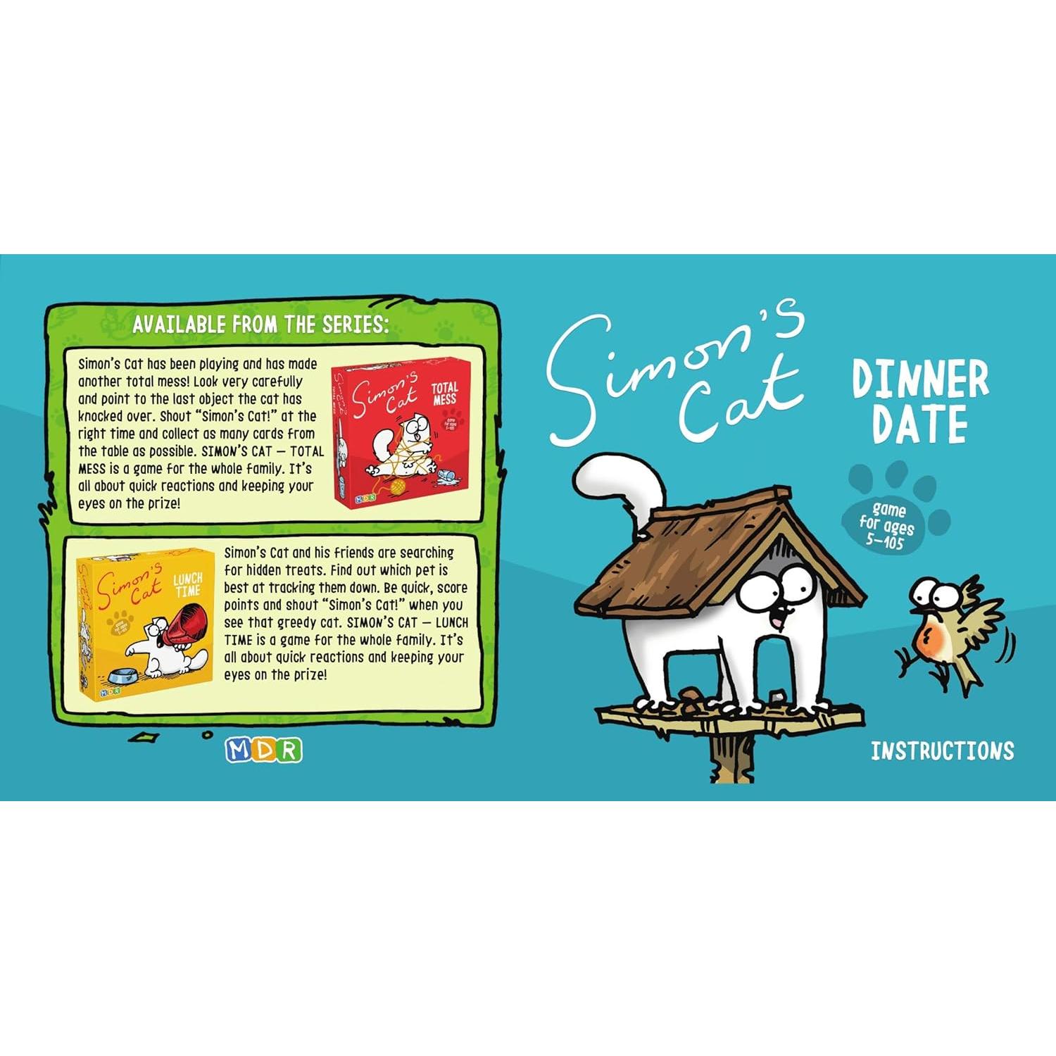 Juego de Cartas Simon's Cat - Cena Fecha - 2 a 8 Jugadores
