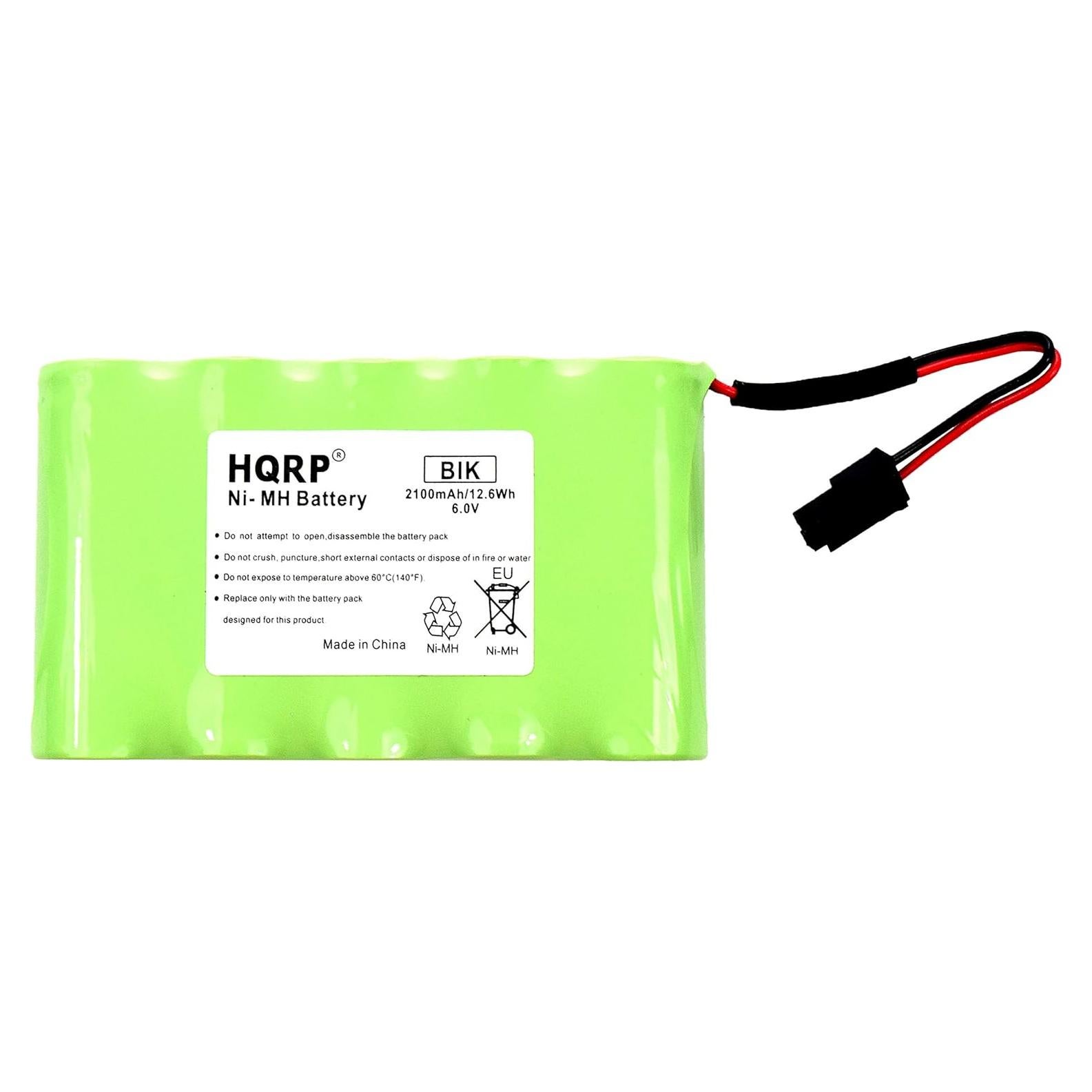 Batería de Respaldo HQRP 6V 2100mAh para Seguridad GE Interlogix