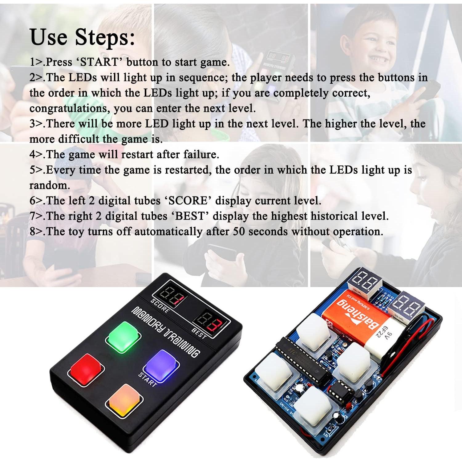 Kit de Soldadura Electrónica DIY Dingdong A563 - Juego de Memoria