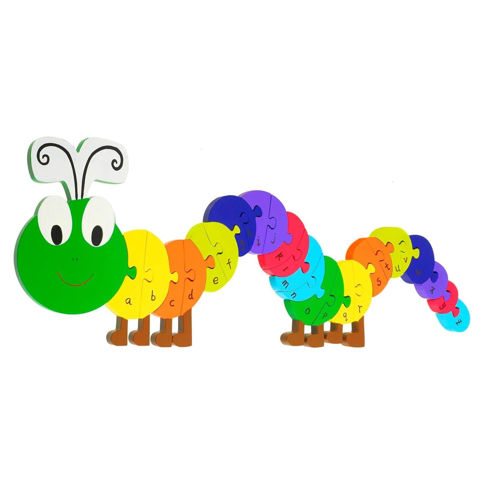 Rompecabezas de Alfabeto de Madera Orange Tree - Oruga